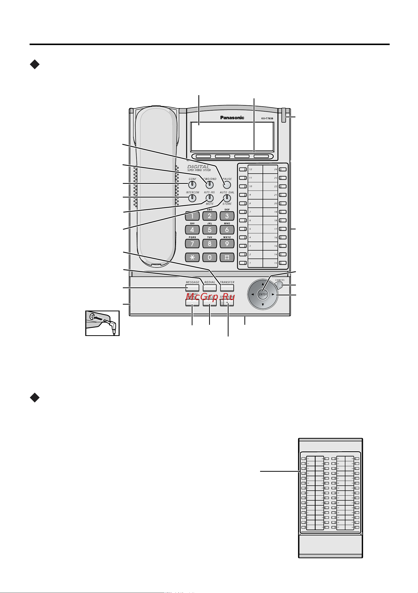 Panasonic KX-T7636RU [11/19] Fwd dnd