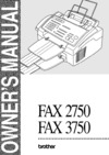 Brother FAX 2750 ч.1 Руководство по эксплуатации