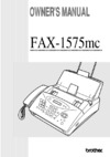 Brother FAX-1575mc ч.1 Руководство по эксплуатации