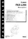 Canon FAX L250 ч.3 Руководство по эксплуатации