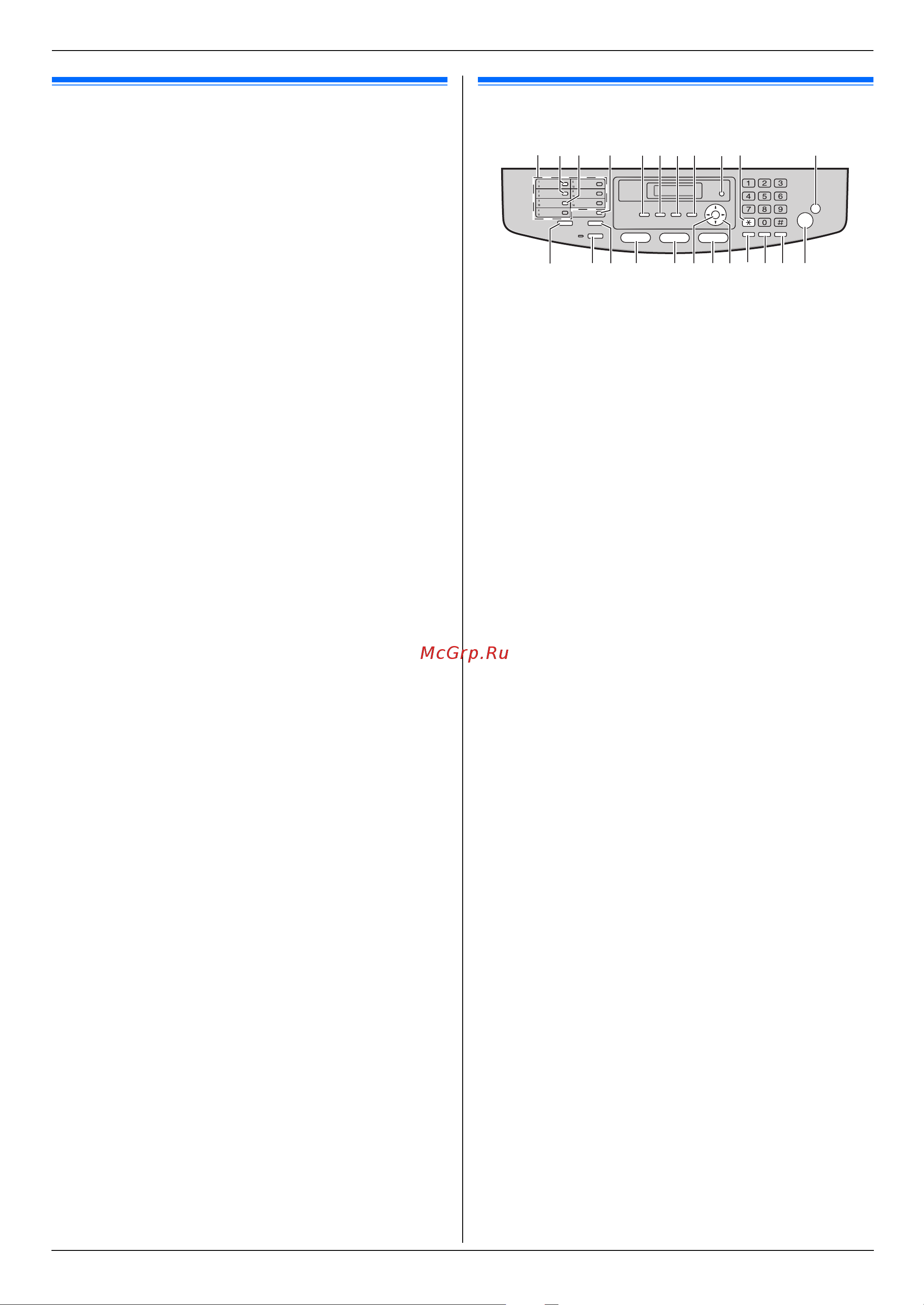 Panasonic KX-FLB883RU [7/108] Описания кнопок