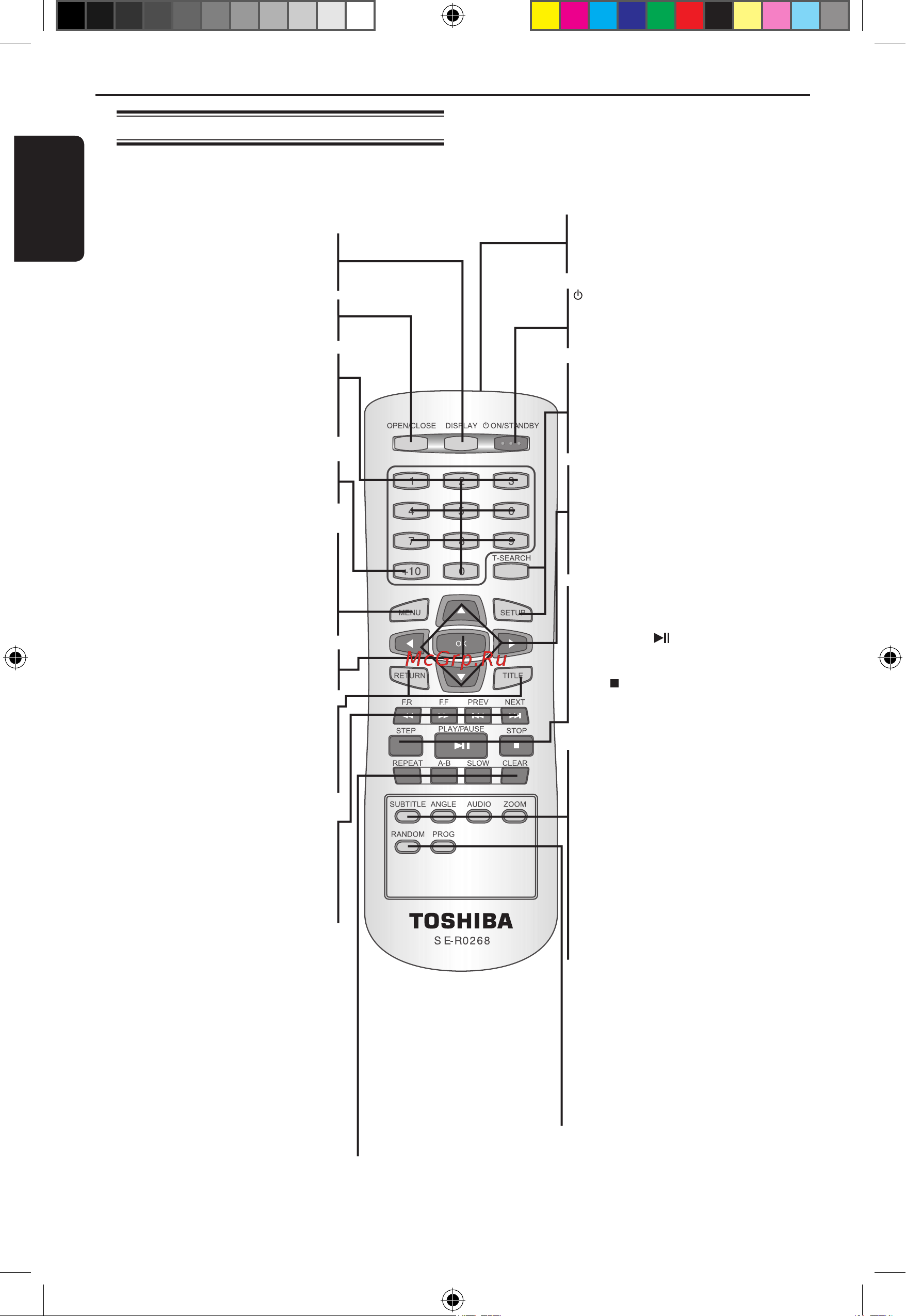 Toshiba SD-580SR_SD-581SR [10/23] Русский