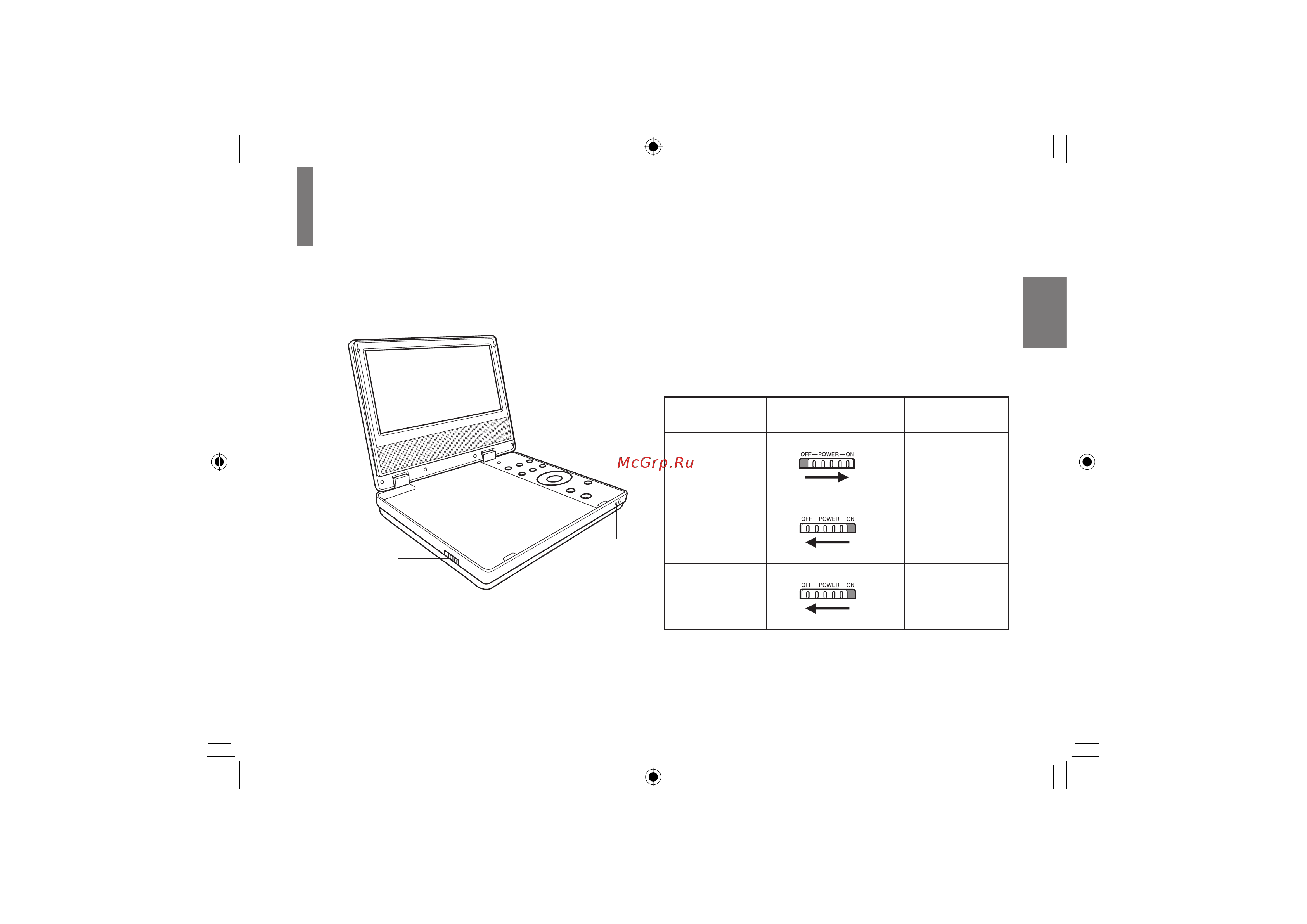 Toshiba SDP63SWR [29/76] Включение отключение питания