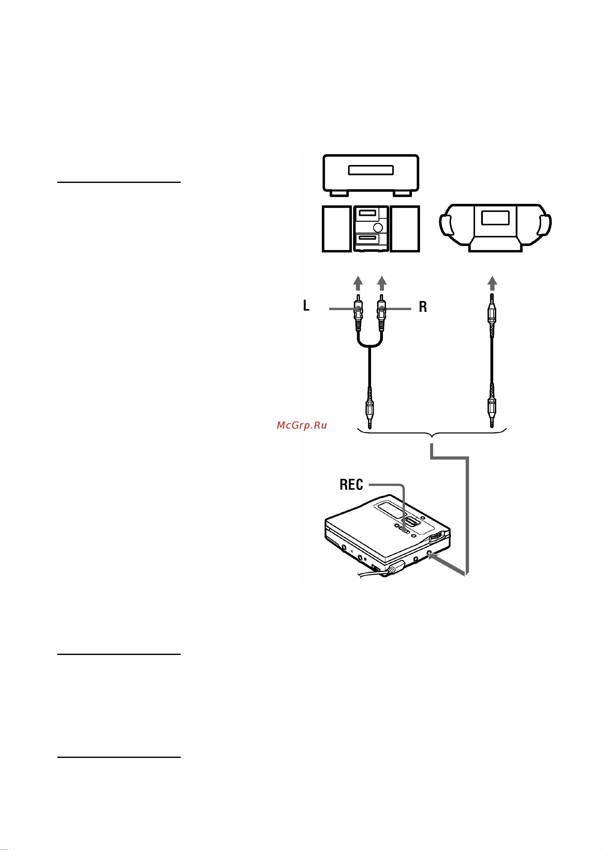 Sony MZ-N10 [10/36] Выбор уровня чувствительности микрофона