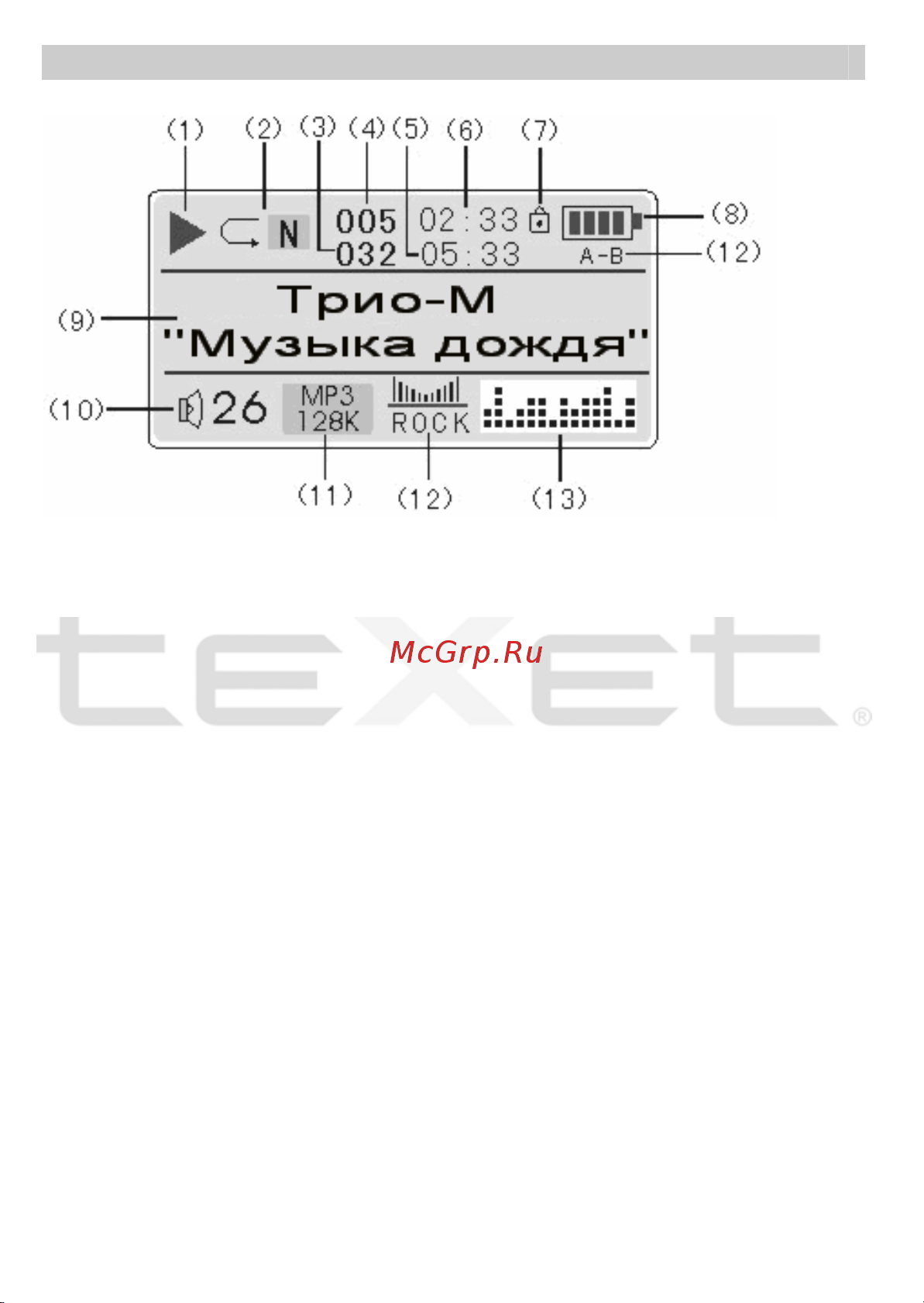 Texet T-422_T-425 Руководство по эксплуатации онлайн [6/38] 736025