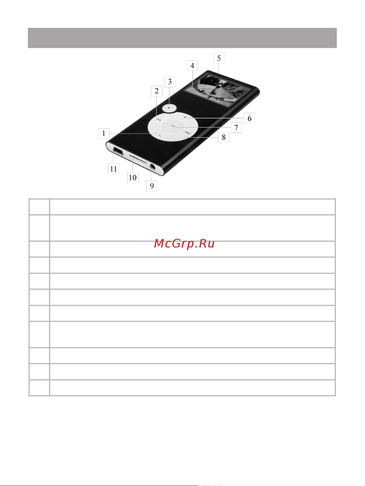 Texet T-767SD_T-768SD_T-769SD [5/59] Общий вид плеера