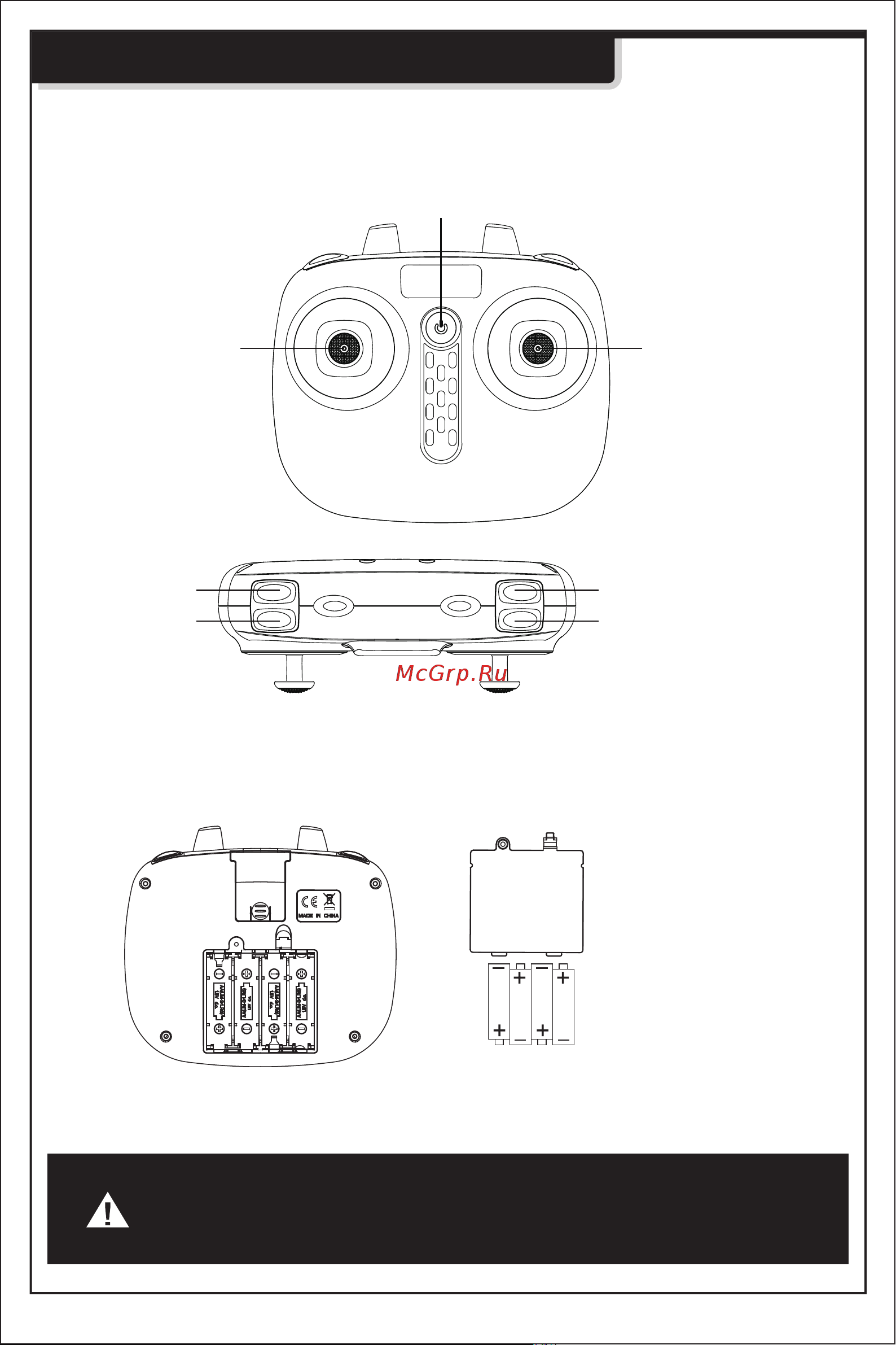 Syma X56(W) [5/16] Пульт дистанционного управления