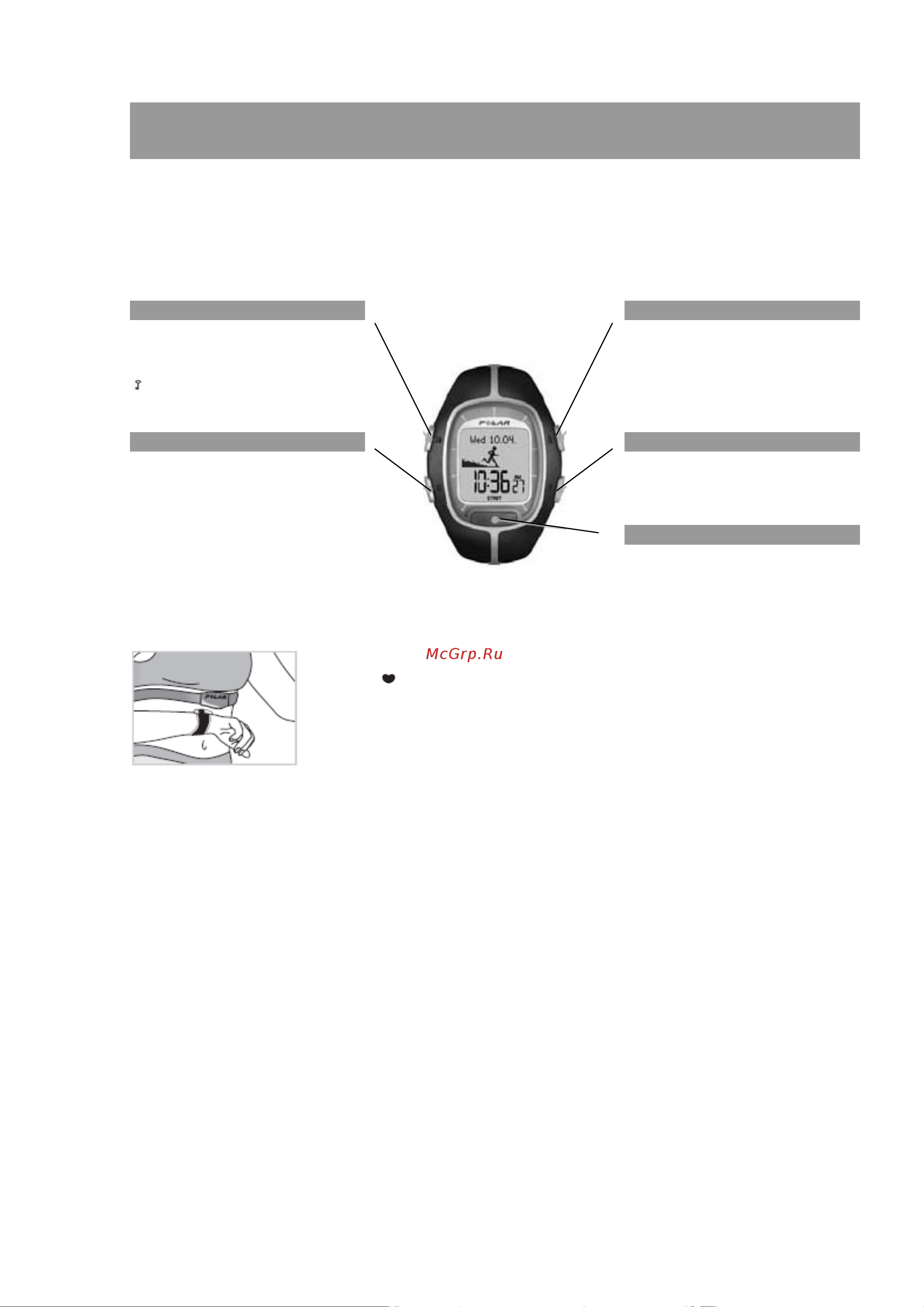 Polar RS300X SD [3/84] Кнопки монитора