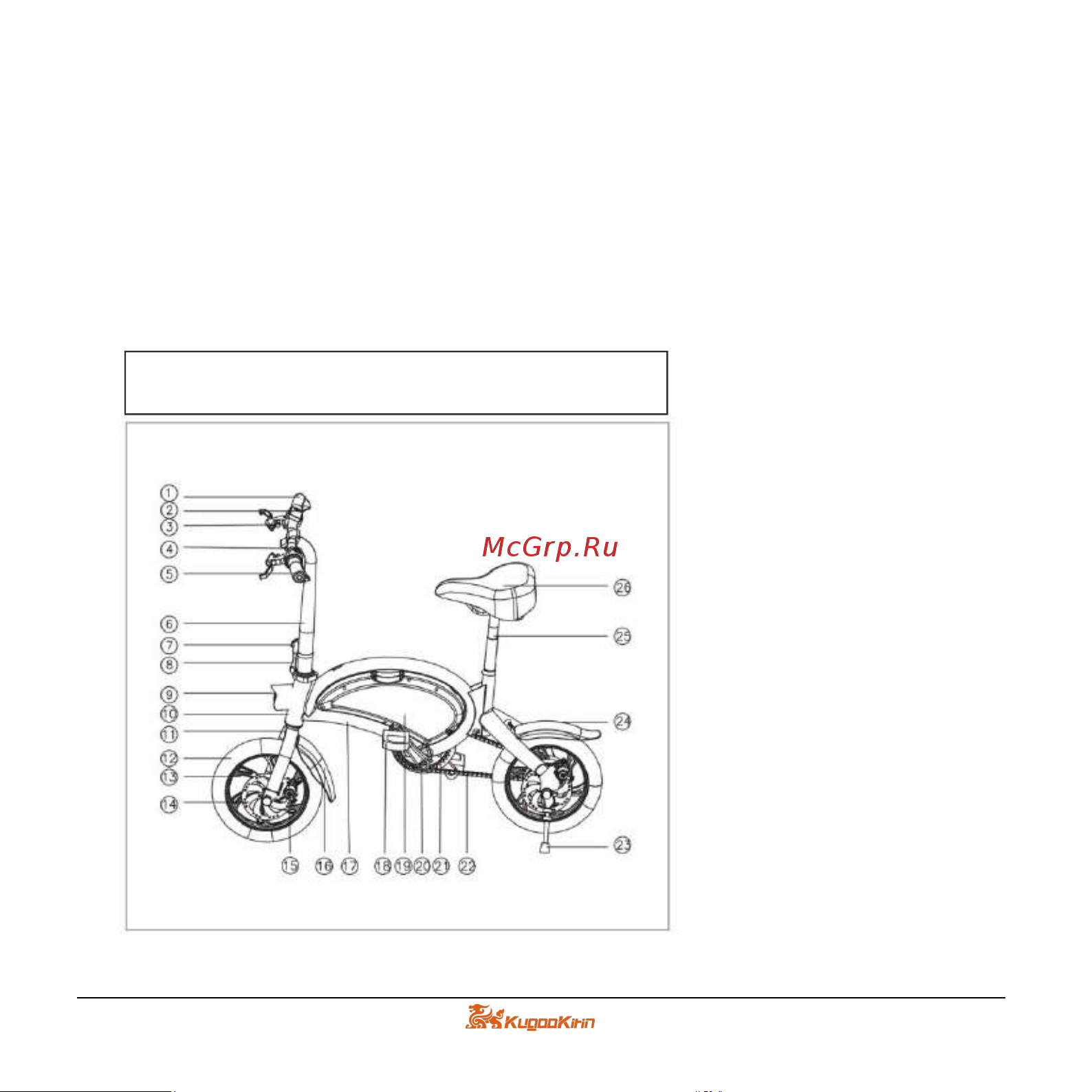 Kugoo Kirin V1 [2/9] Основные элементы