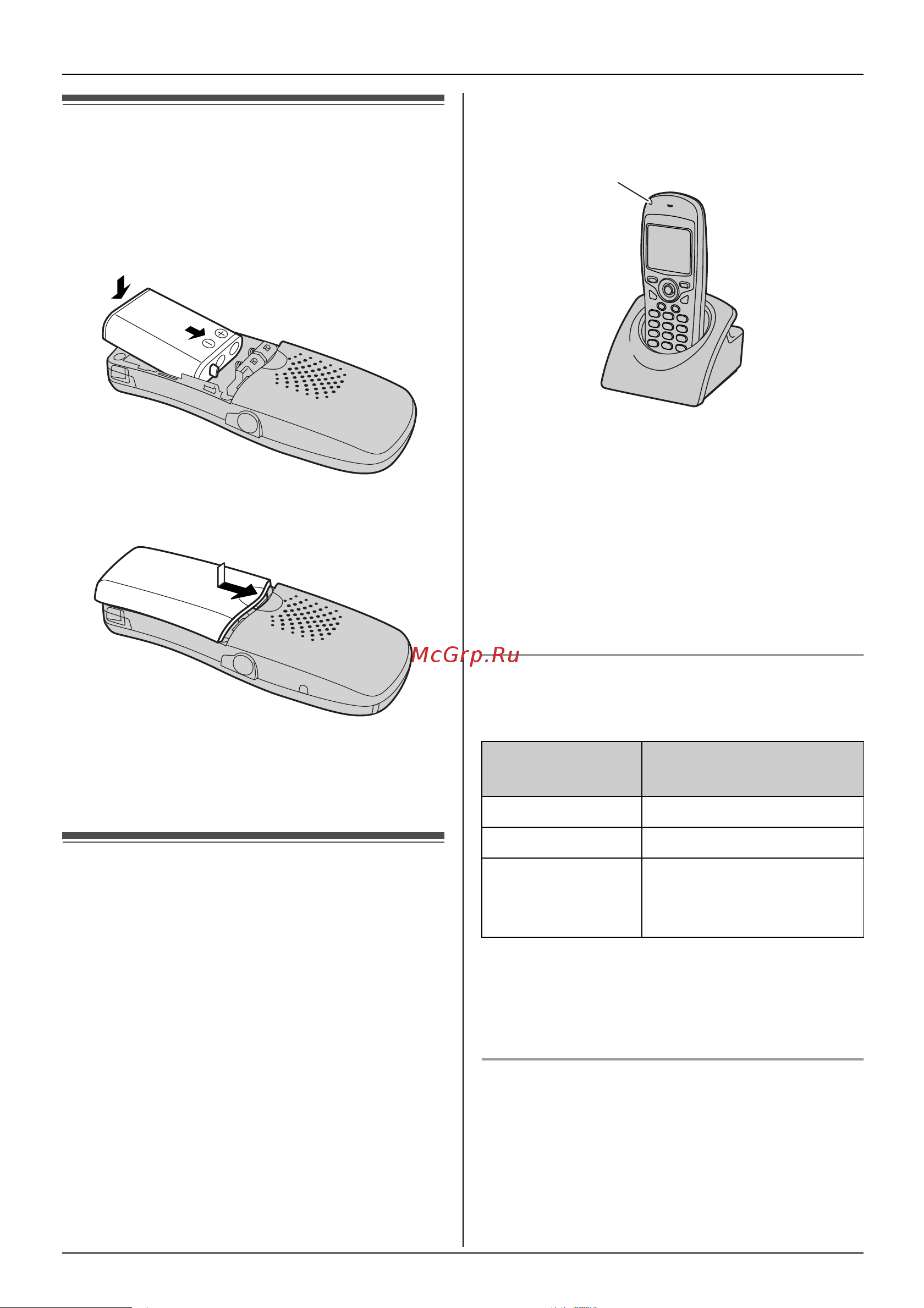 Panasonic KX-TCD566RUS [10/52] Óñòàíîâêà àêêóìóëøòî²íîé áàòà²åè