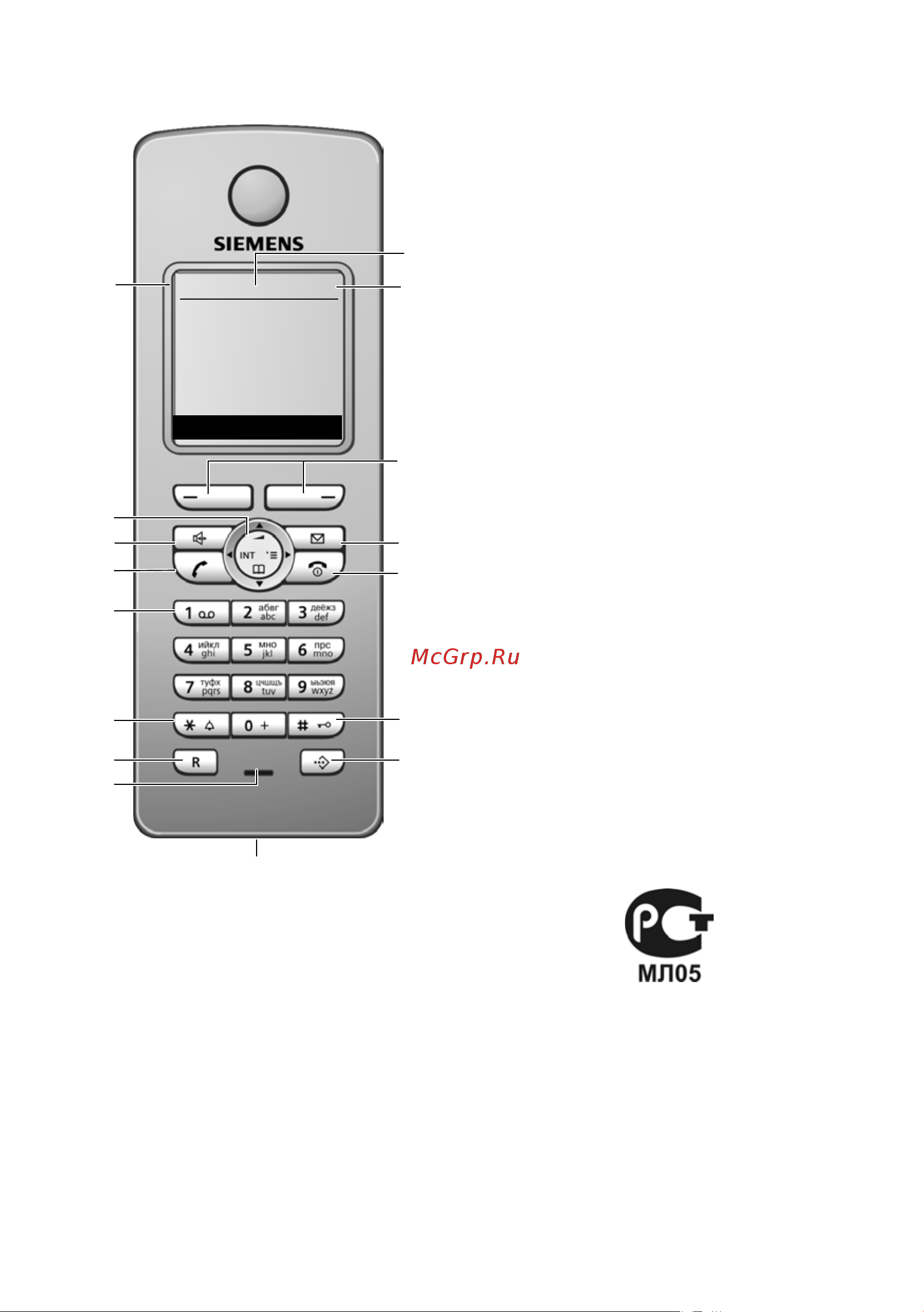 Siemens Gigaset E455 [2/81] Переносной телефон