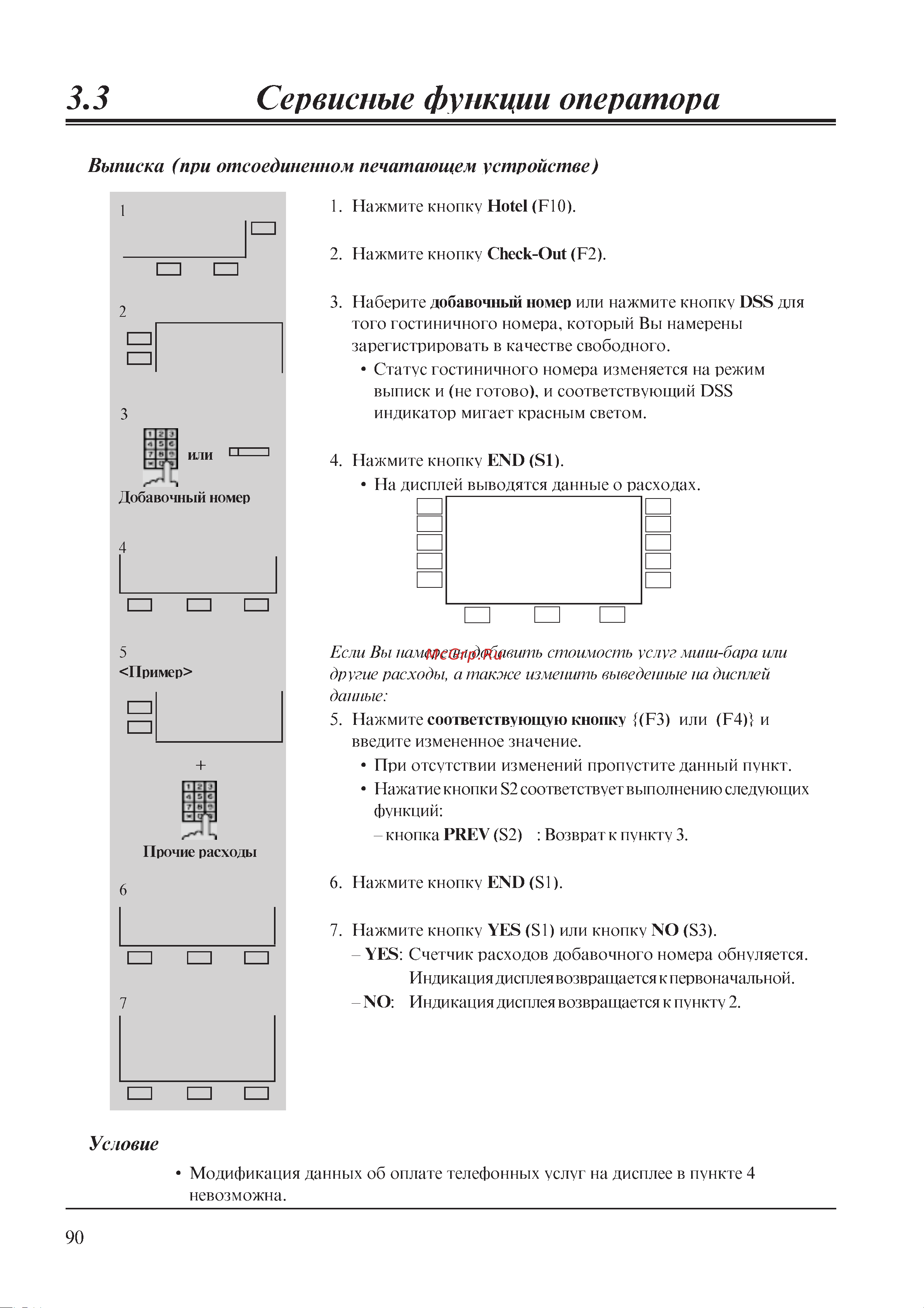 Panasonic PSQX2009ZA-4 [5/31] Check out room 201 telephone 100 5 minibar 25 0 others 12 0