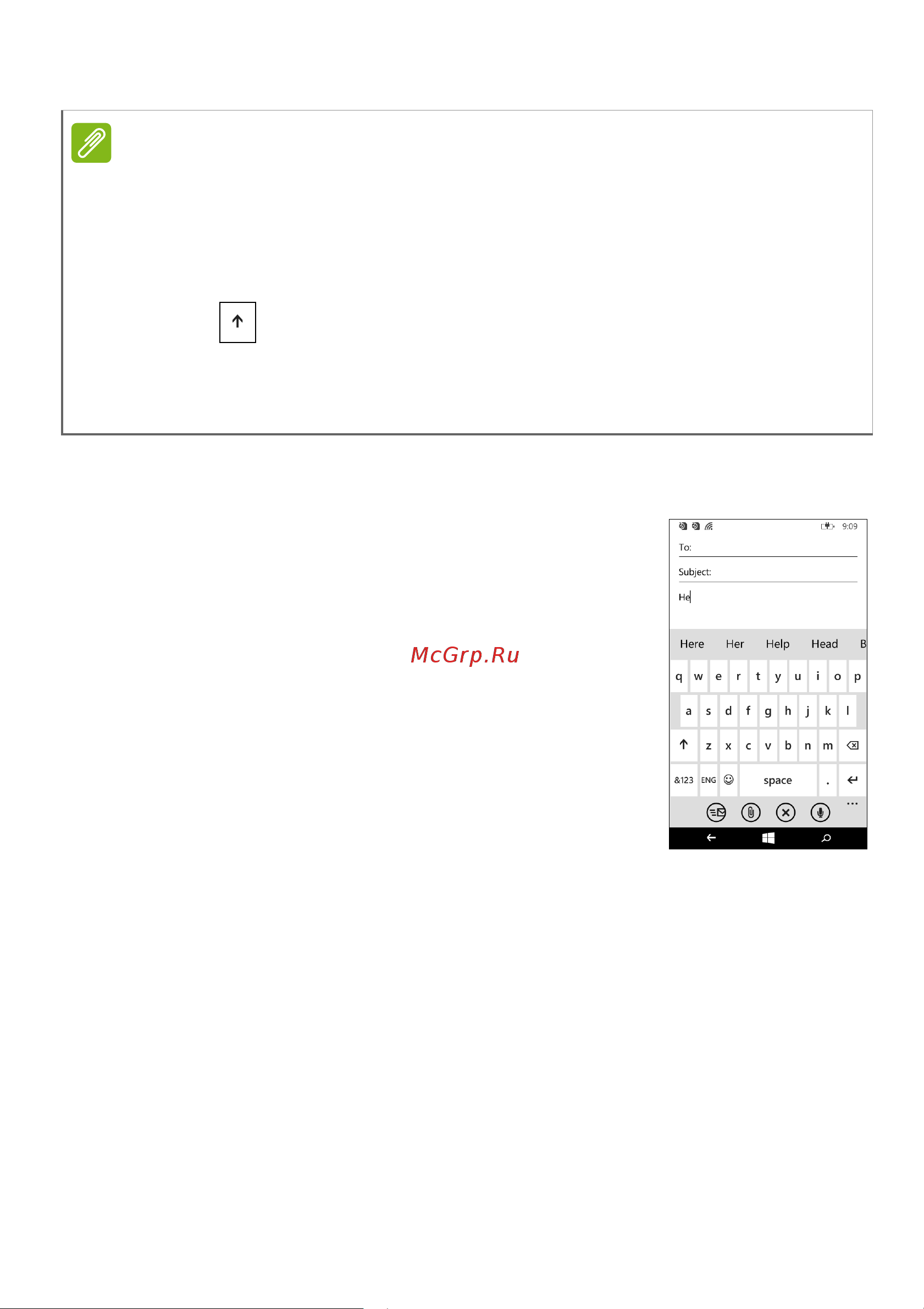 Acer Liquid M220 [16/56] Предиктивный ввод текста