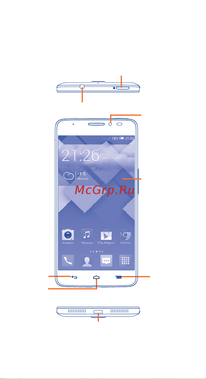 Alcatel One Touch IDOL X+ 6043D [3/40] Ваш телефон