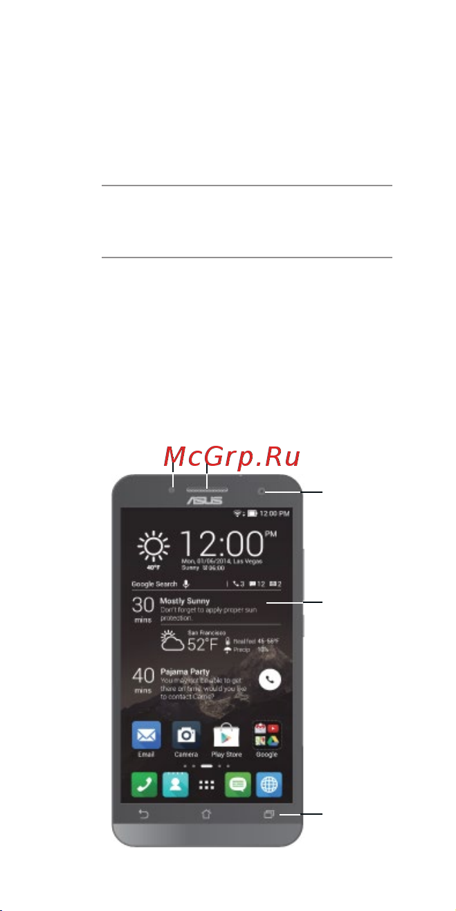 Asus ZenFone 6 (A600CG) [3/28] Начало работы с устройством