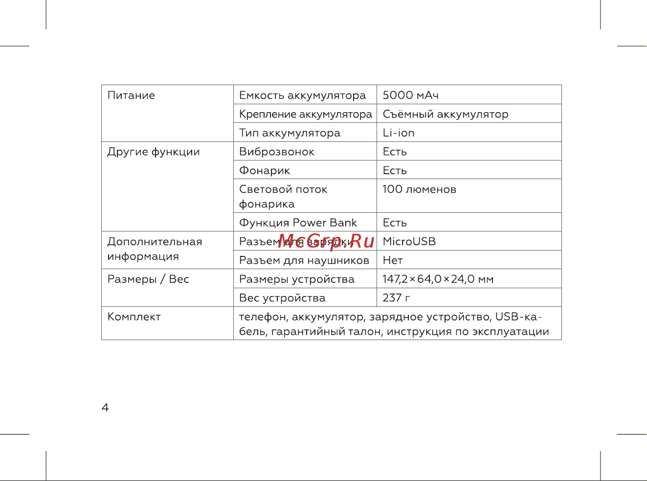 BQ 737417 Руководство по эксплуатации онлайн [6/52] 737417