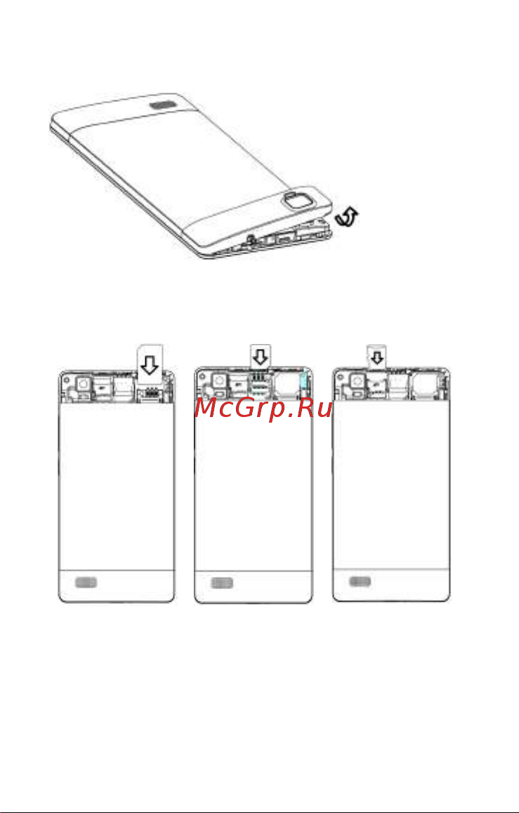 DEXP Ixion M250 Ferrum [10/26] Установка sim карты и карты памяти