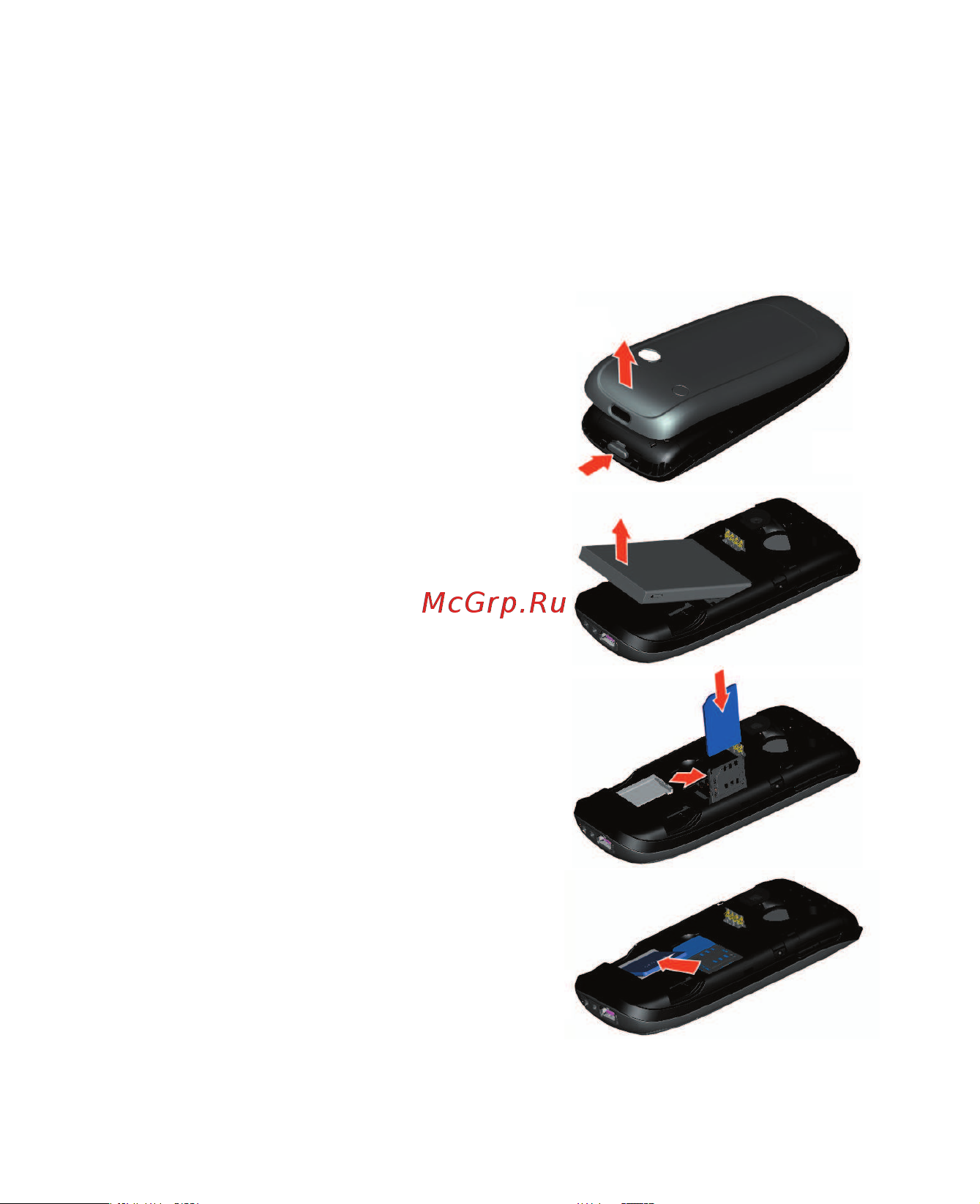 HTC S310 Oxygen [18/174] Установка sim карты и карты памяти minisd