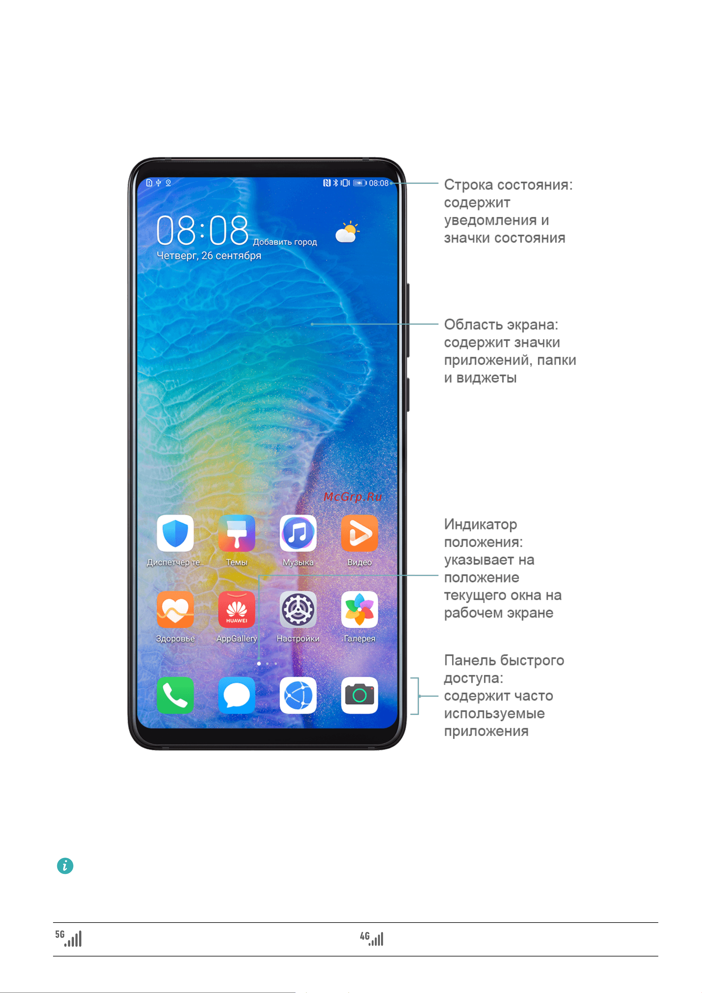 Huawei Honor View 20 [11/110] Уведомления и значки состояния