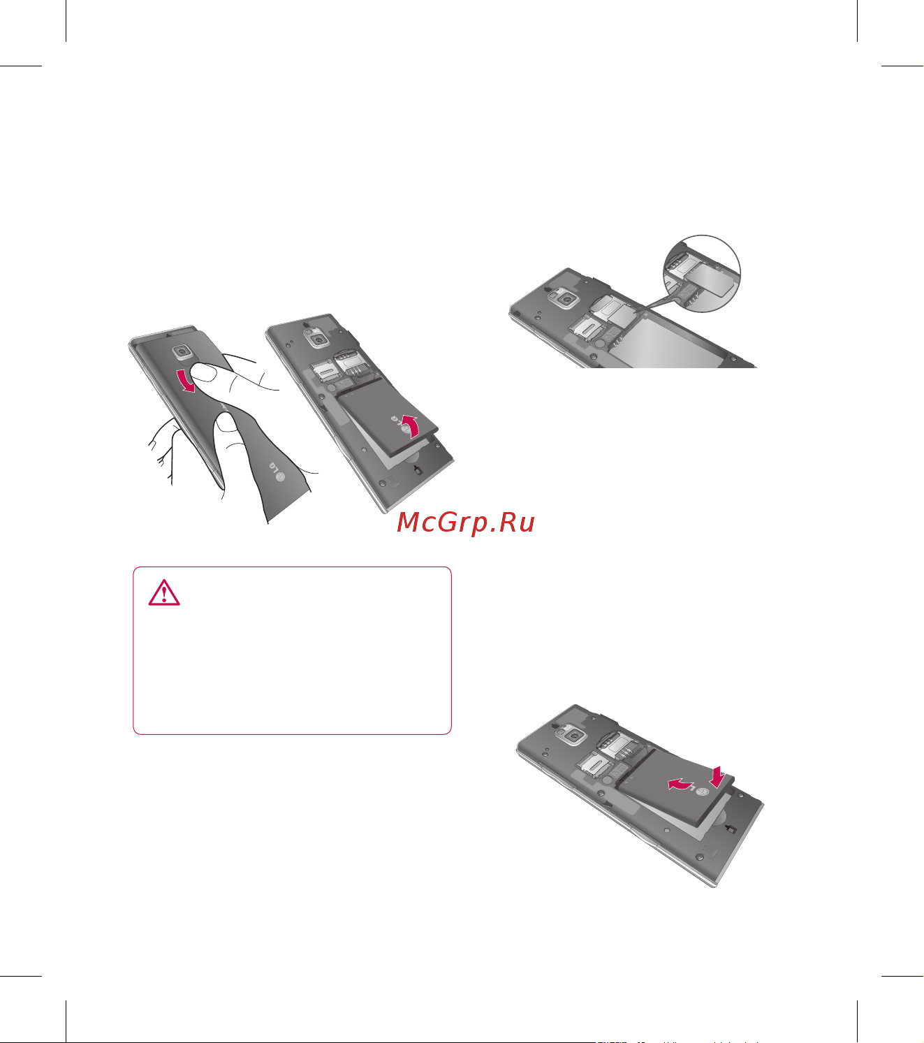 LG BL40 [16/114] Установка usim карты и аккумулятора