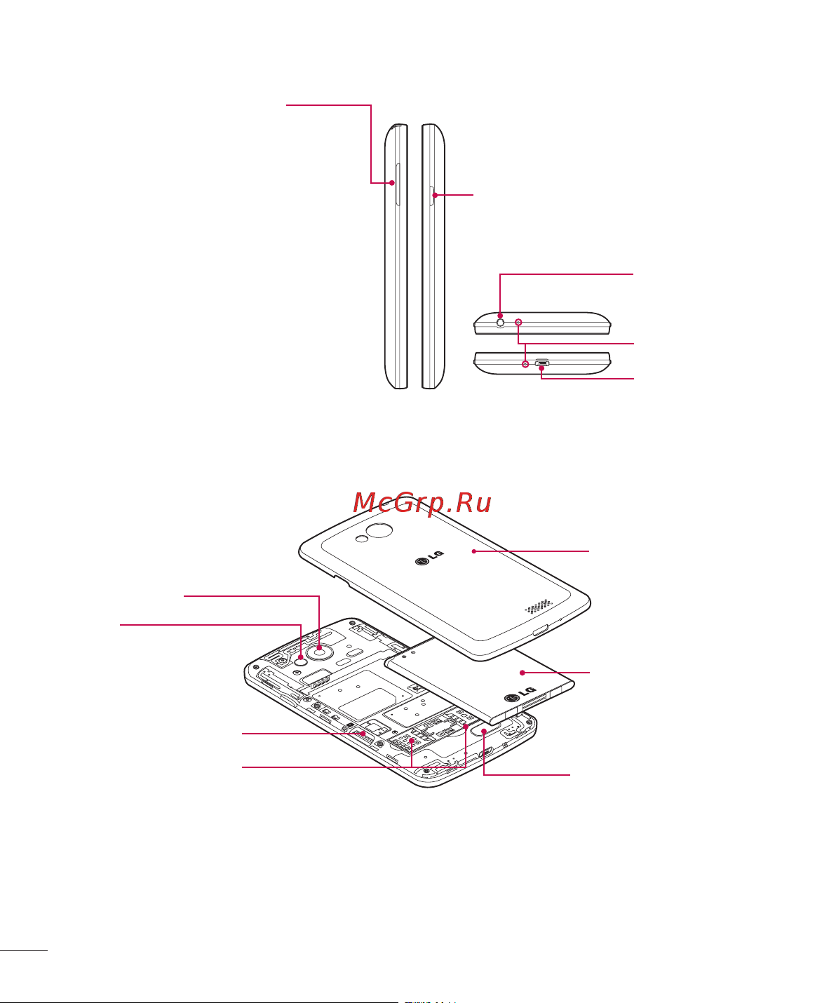 LG F60 D392k [20/82] Разъемы для sim карт