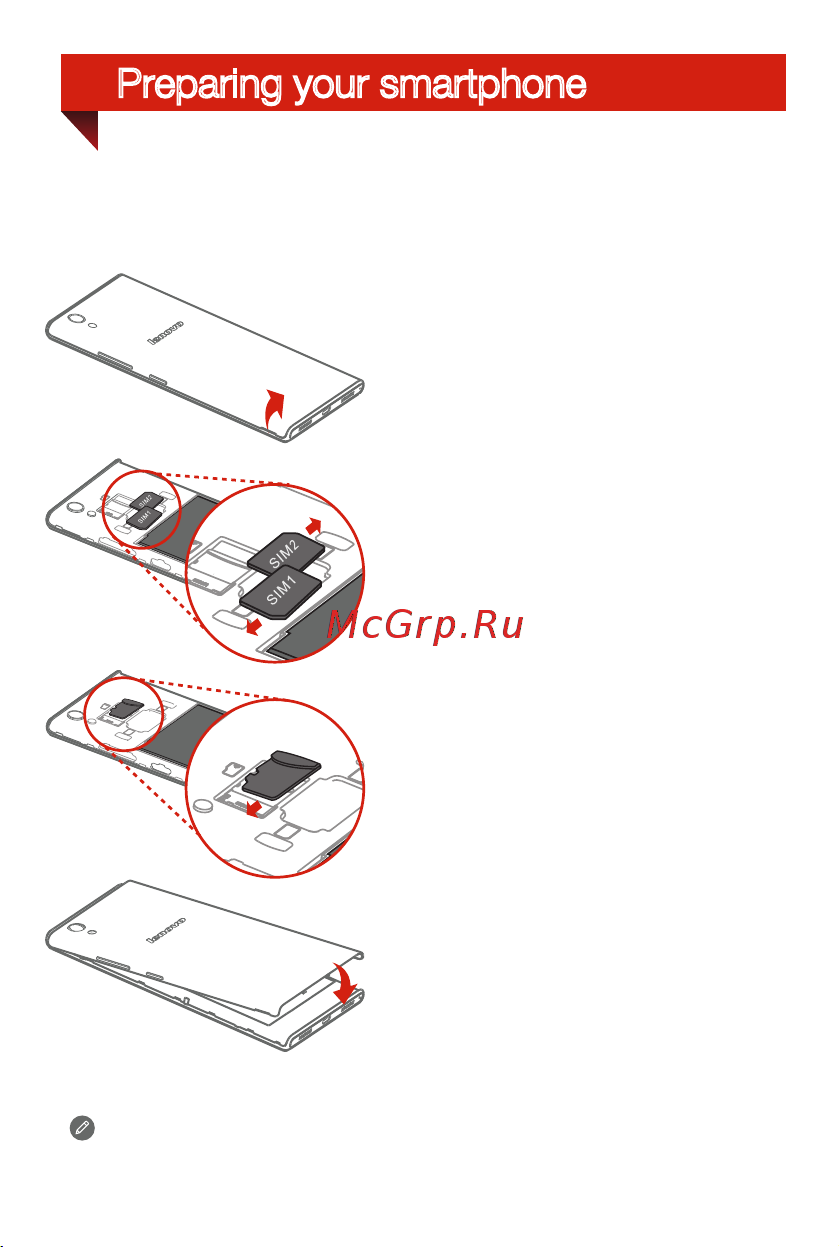Lenovo P70-A [5/27] Preparing your smartphone