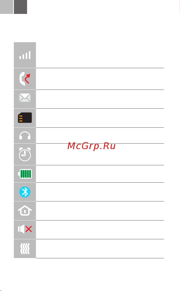 Maxvi X10 [6/68] Значки и символы