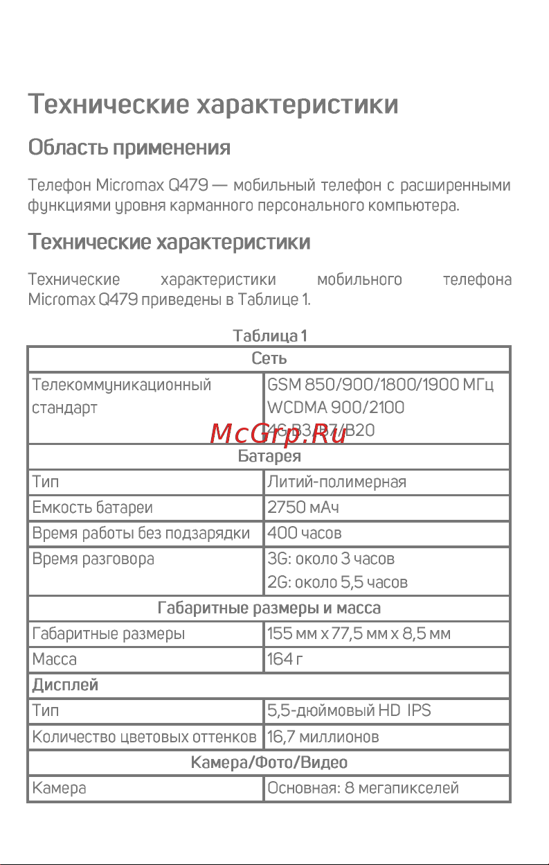 Micromax Q479 Canvas Pace 2+ Руководство по эксплуатации онлайн [4/20] 738595