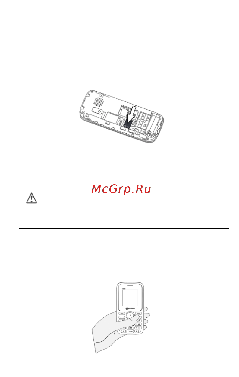 Micromax X081 [5/20] Установка карты памяти