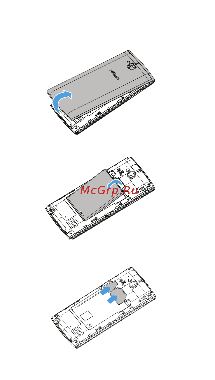 Philips S307 [3/16] Сборка и зарядка