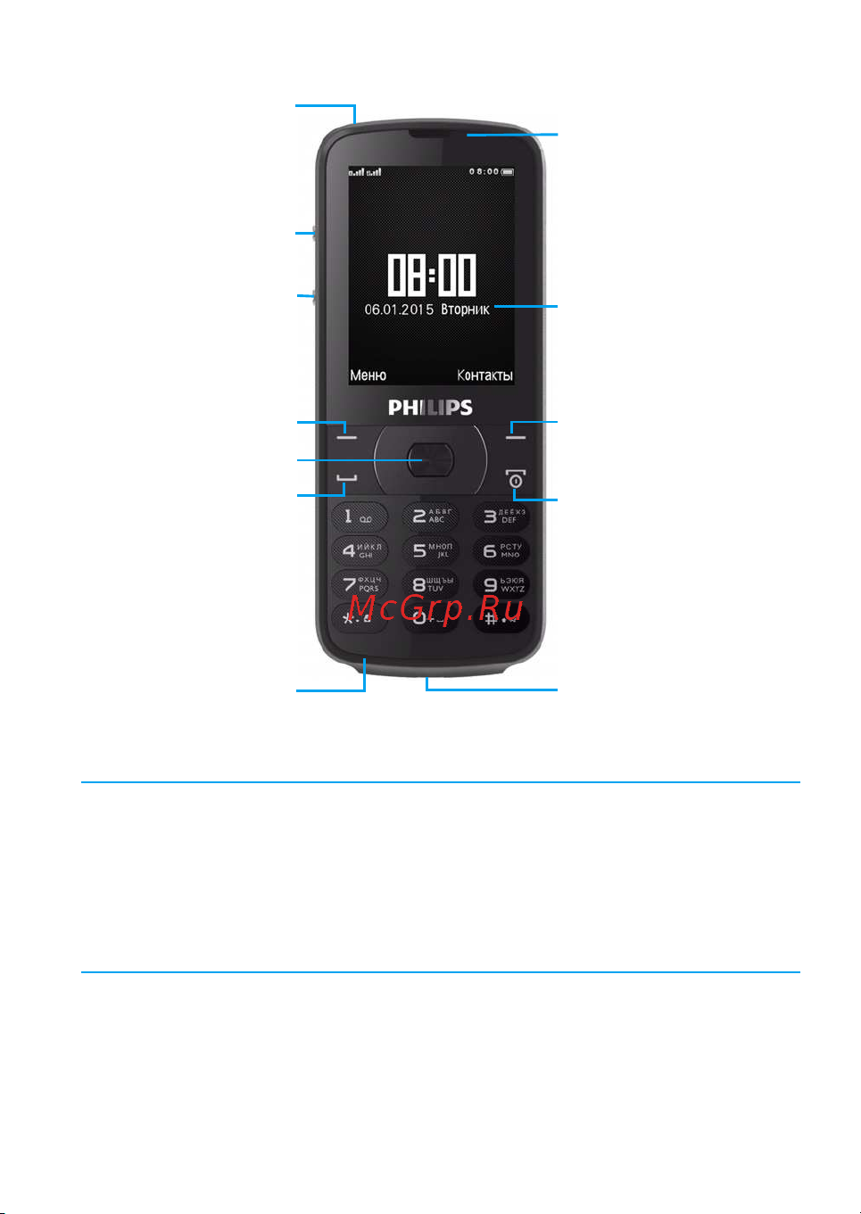 Philips Xenium E560 Руководство по эксплуатации онлайн