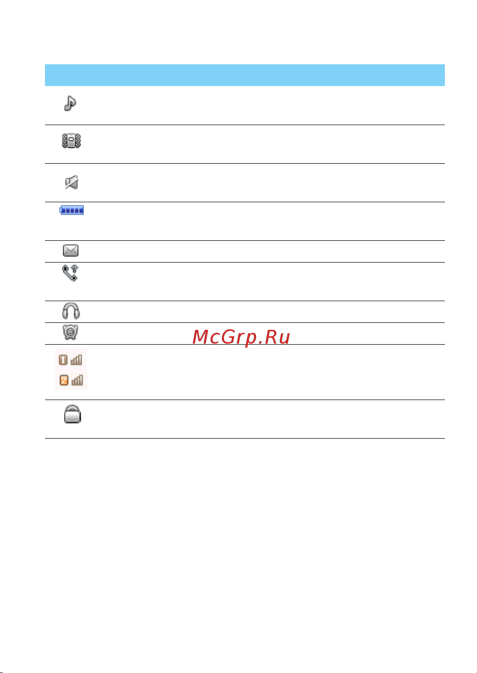 Philips Xenium E570 [3/59] Значки и символы