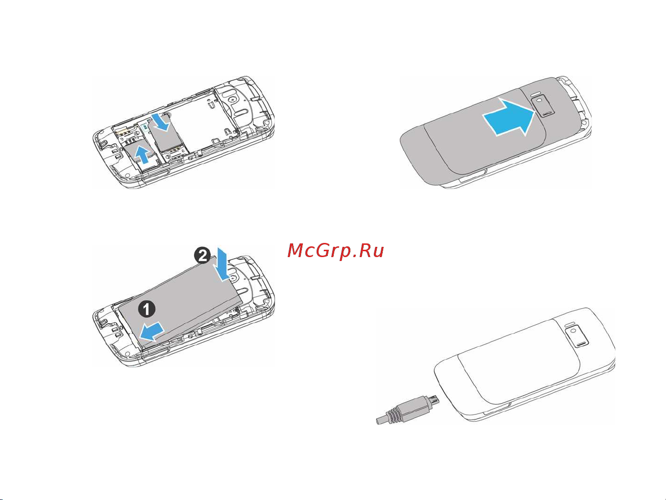 Philips Xenium X622 [8/41] Зарядите аккумулятор