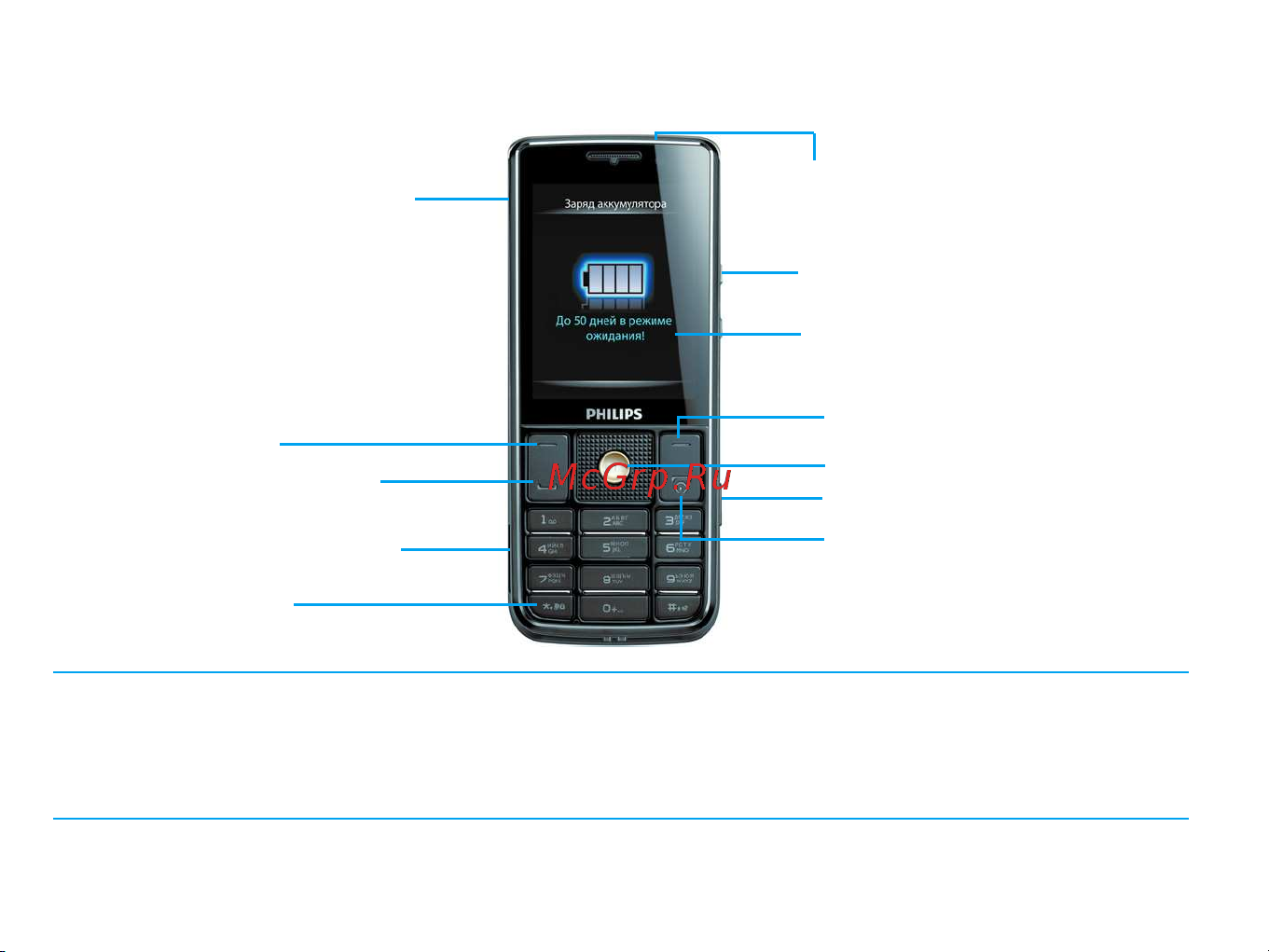 Philips Xenium X623 Руководство по эксплуатации онлайн