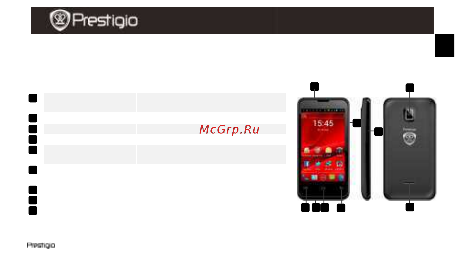 Prestigio MultiPhone 4020 DUO (PAP4020DUO) Руководство по эксплуатации онлайн