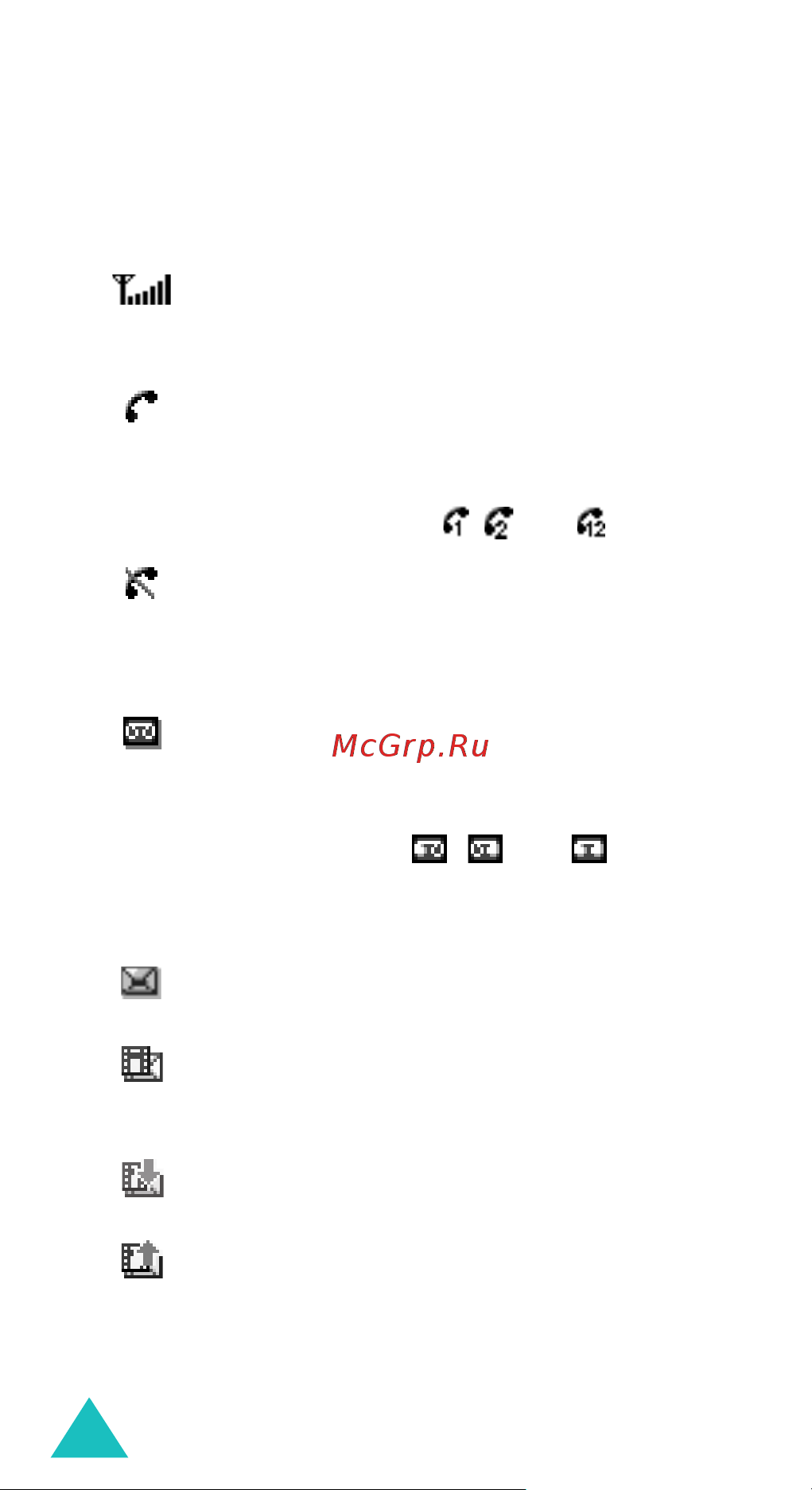 Samsung SGH-X460 [15/172] Значки