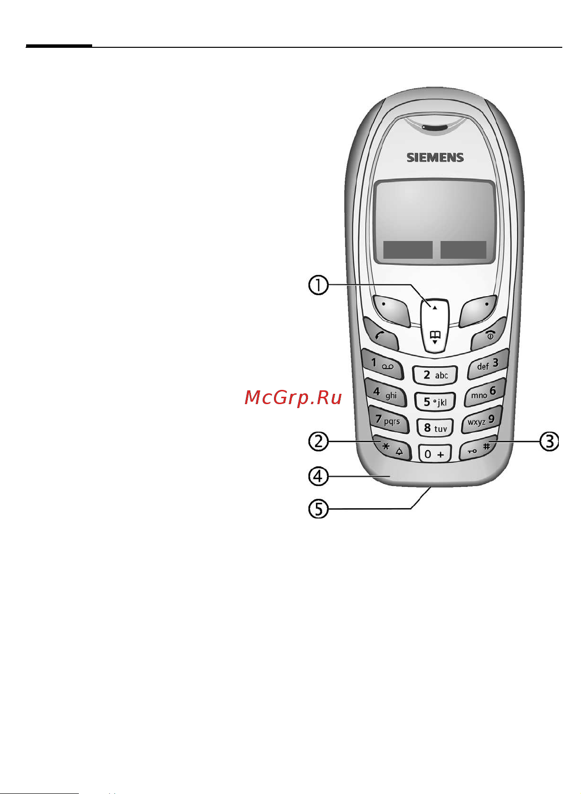 Siemens A57 [5/37] Overview of the phone