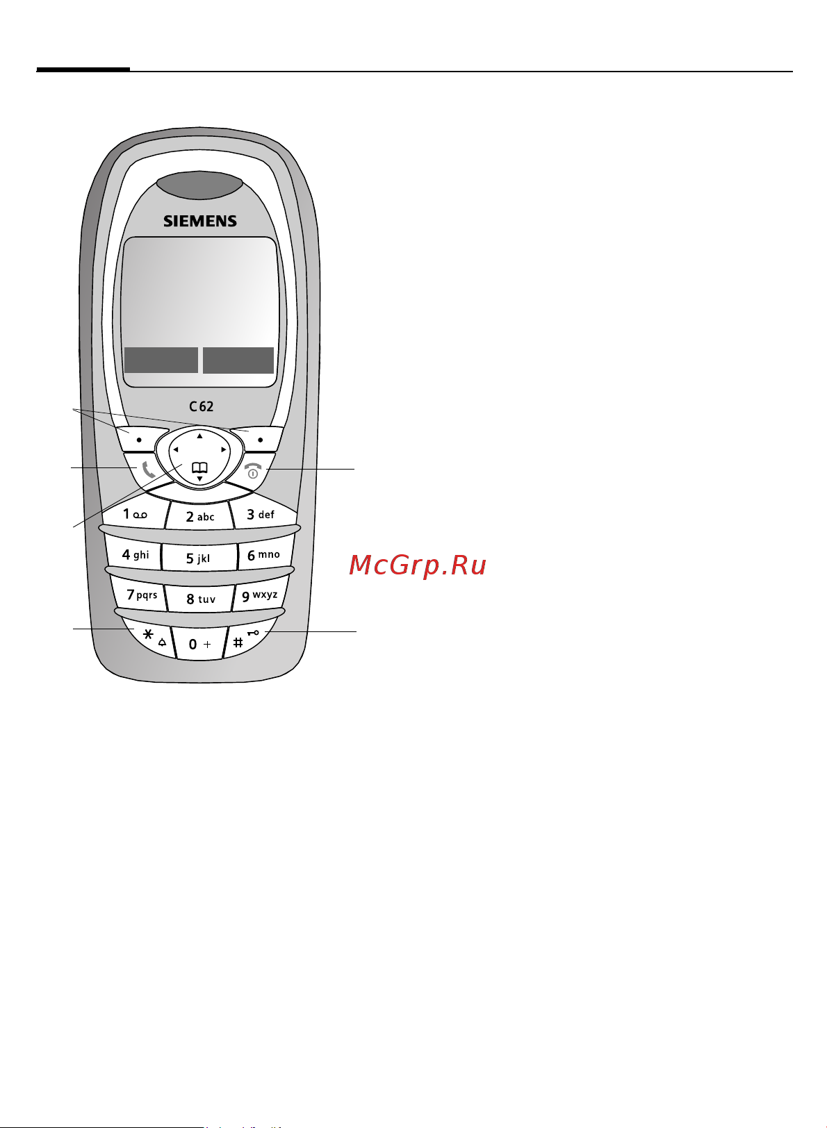 Siemens C62 [5/67] Phone overview