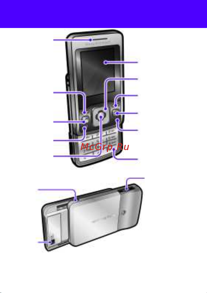 SONY-ERICSSON T303 [8/42] Основные элементы телефона
