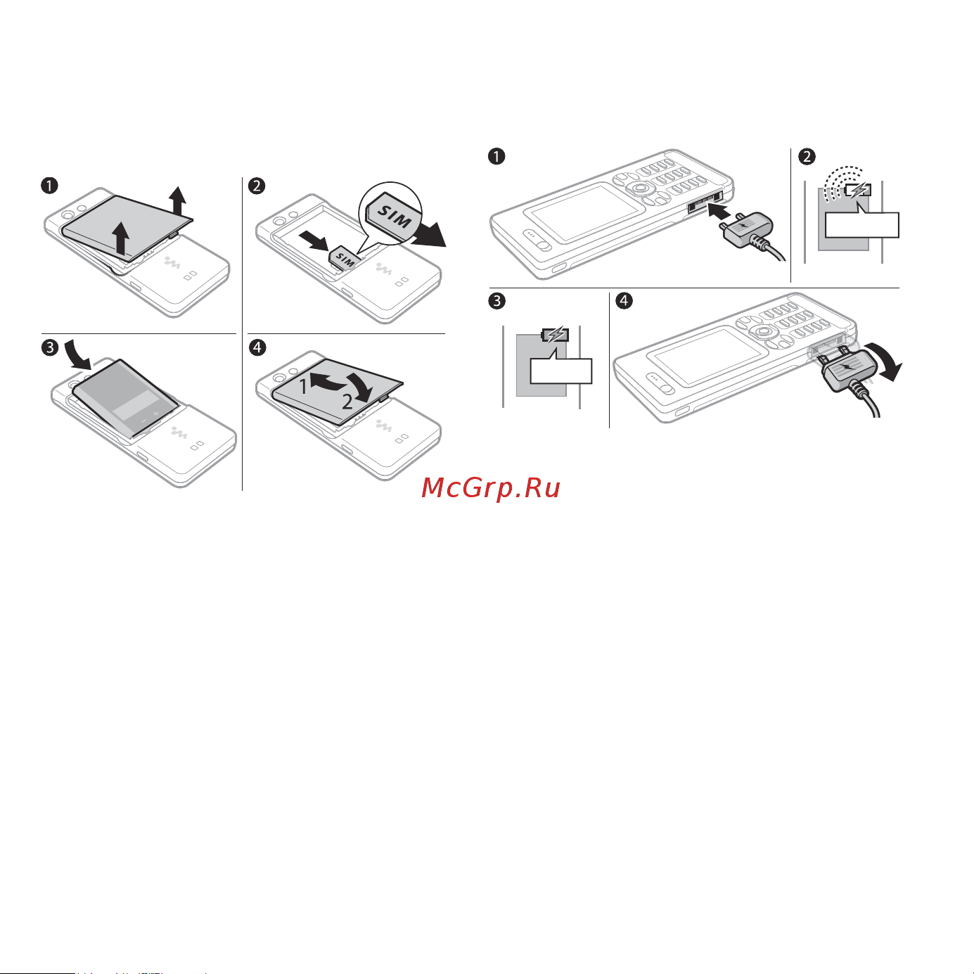 SONY-ERICSSON W880i Walkman [6/122] Sim карта и аккумулятор