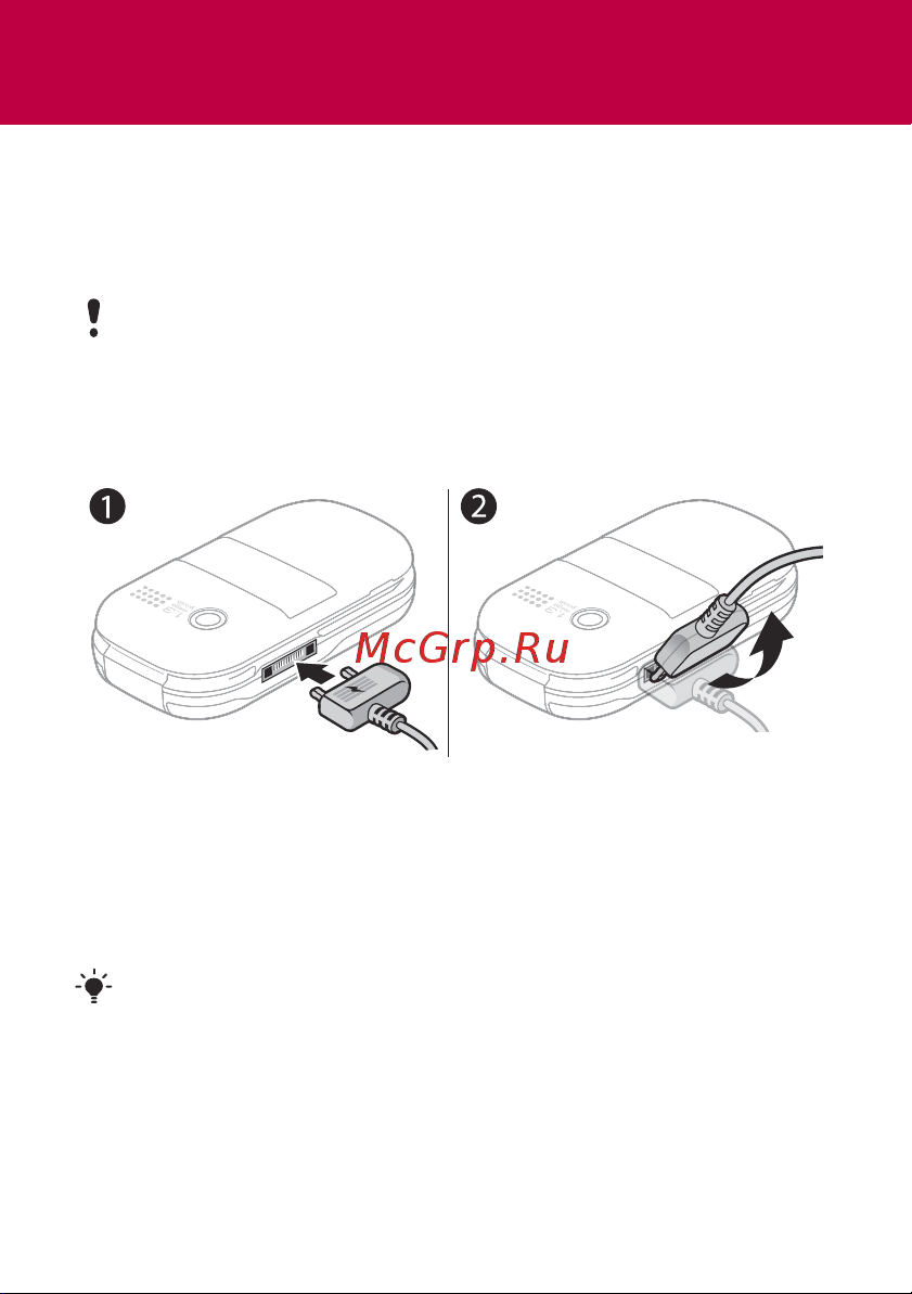 SONY-ERICSSON Z320 [4/42] Зарядка аккумулятора