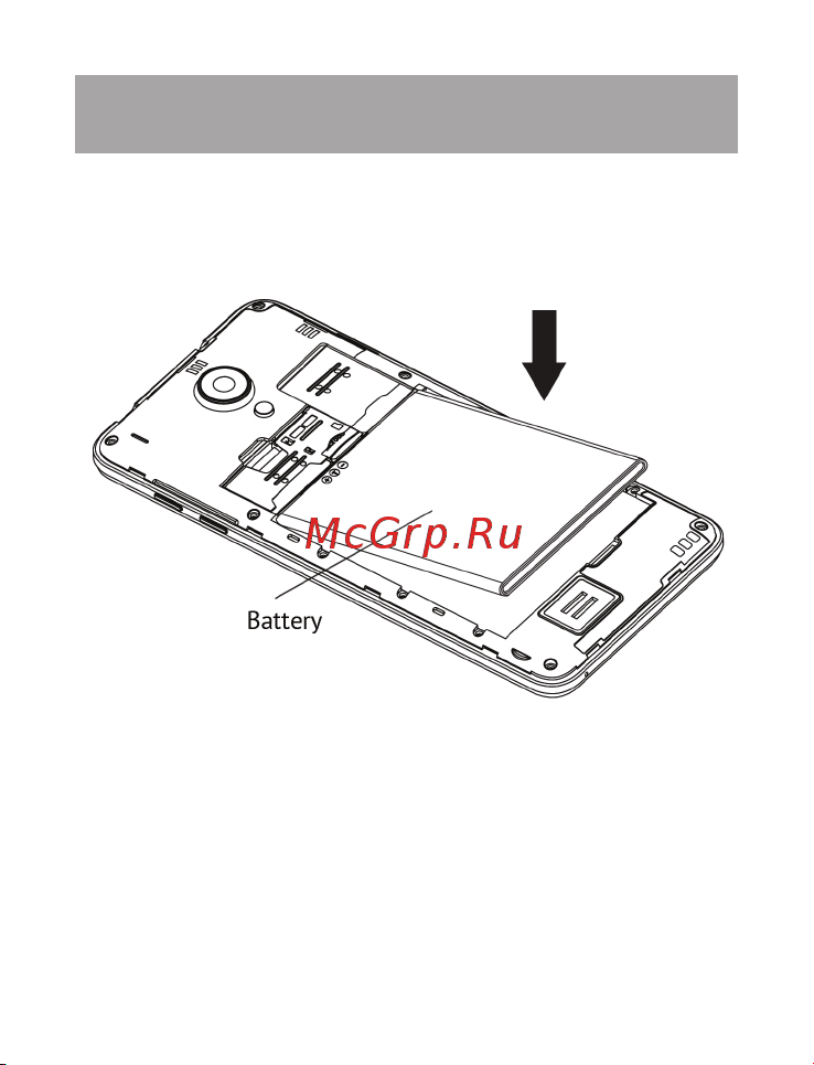 Texet TM-5503 X-mega [12/58] Подготовка к работе 8 установка аккумуляторной батареи