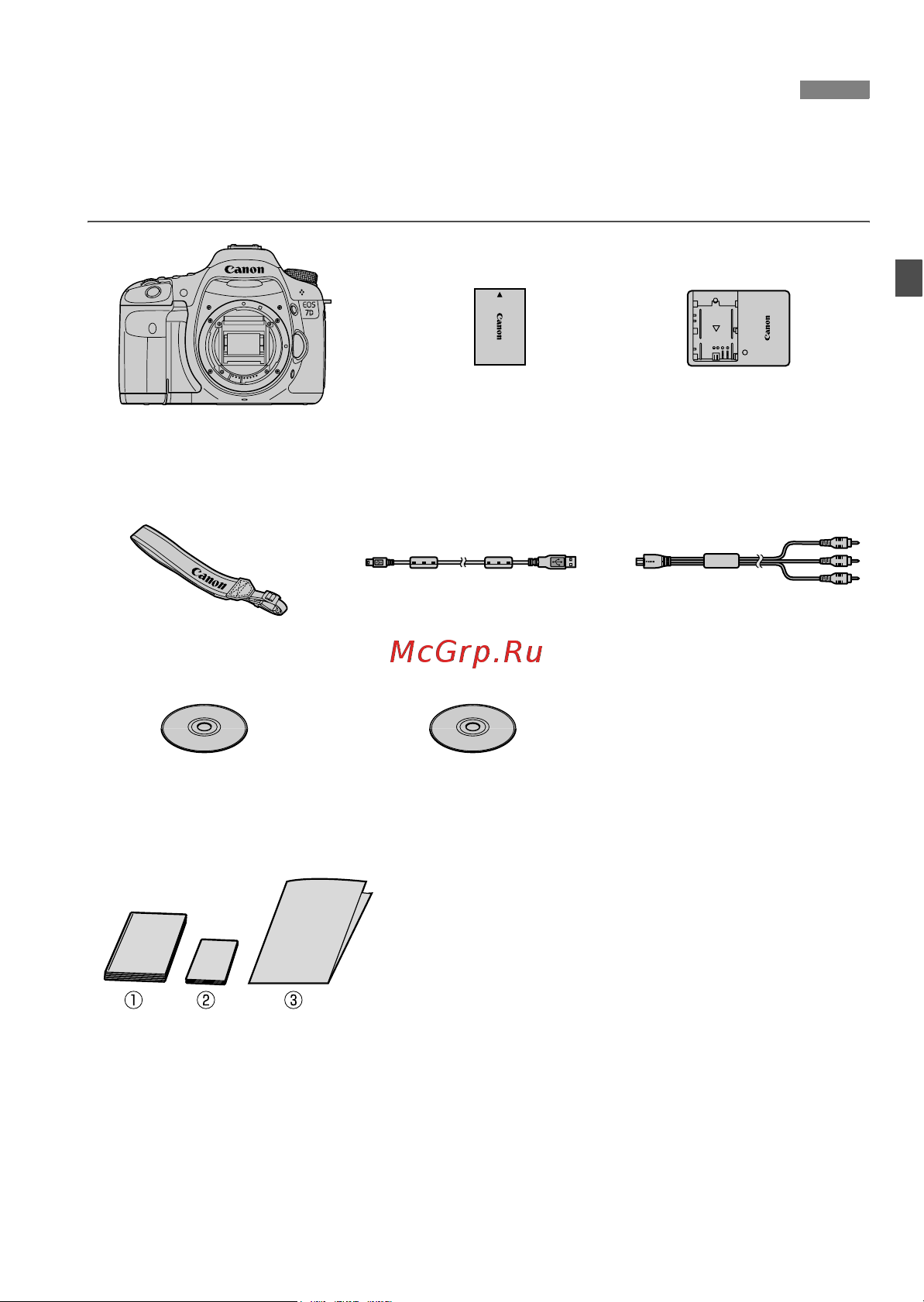 Canon EOS 7D Руководство по эксплуатации онлайн [3/272] 739775