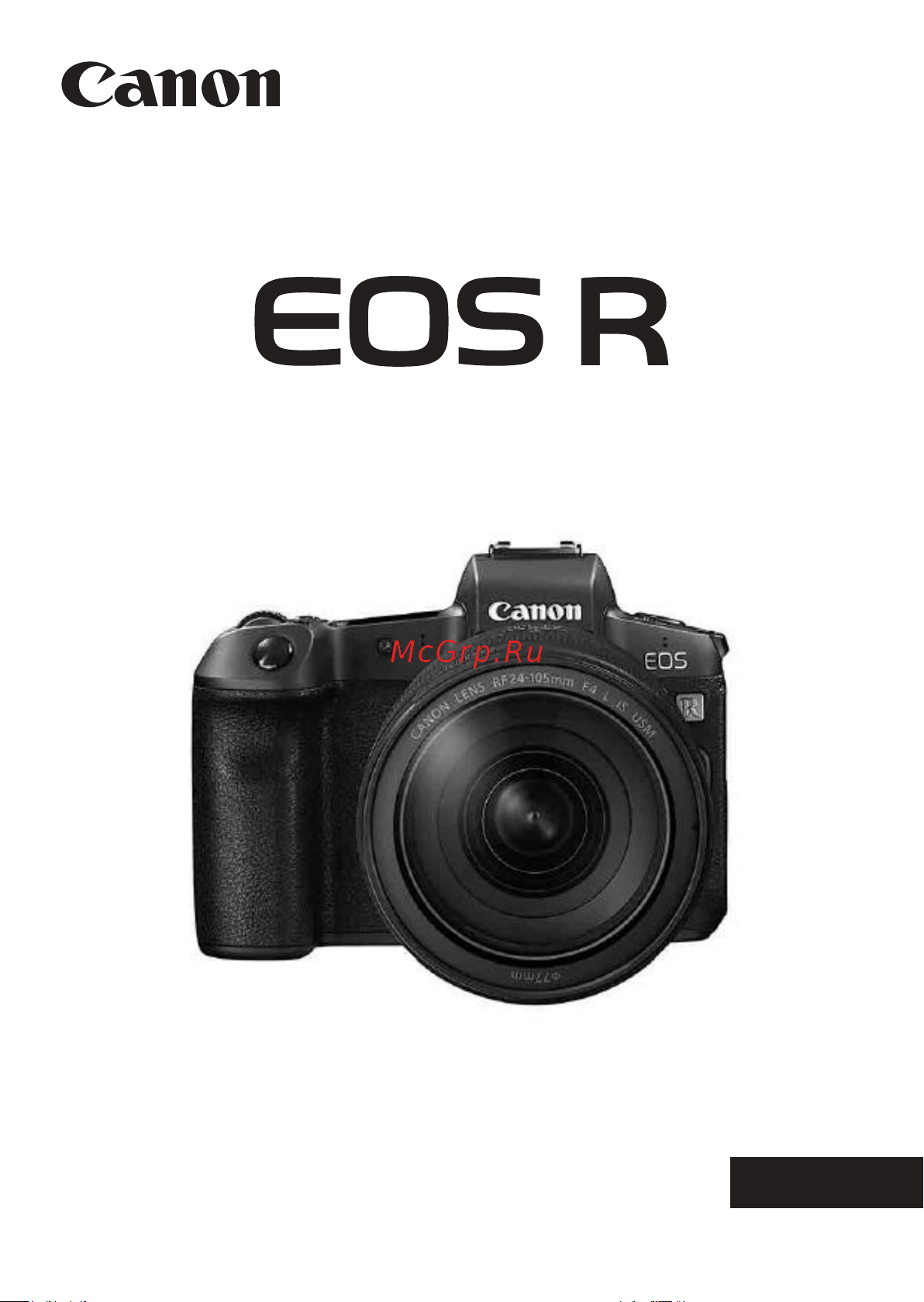 Canon EOS R Руководство по эксплуатации онлайн