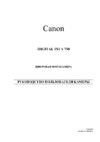 Canon IXUS 750 Руководство по эксплуатации