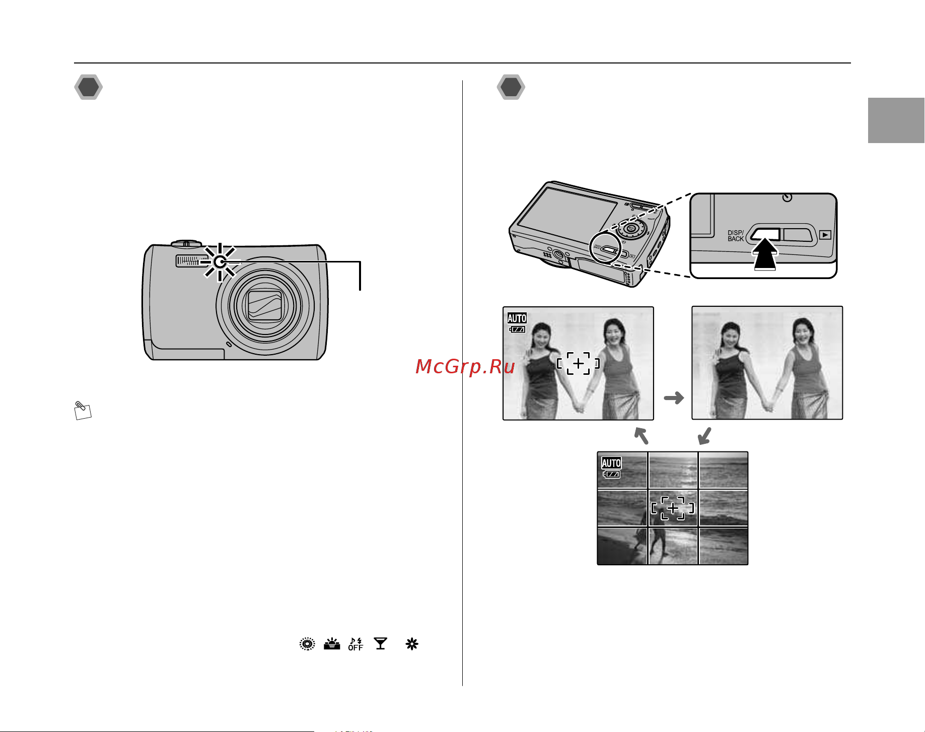 Fujifilm FinePix F100fd [37/164] Лампочка подсветки для автофокусировки