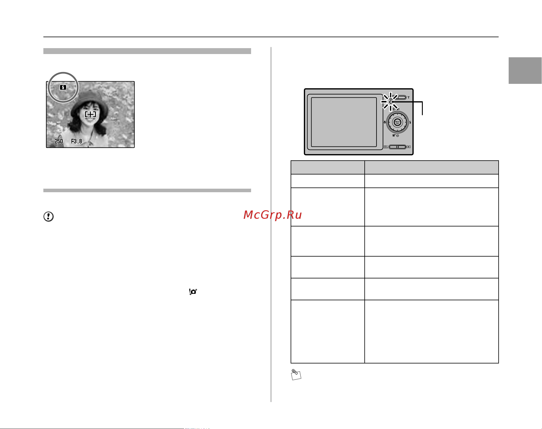 Fujifilm FinePix Z200fd [31/164] Z индикаторная лампа индикаторная лампа горит или мигает при нажатии кнопки спуска затвора и т п индикаторная лампа указывает на состояние камеры