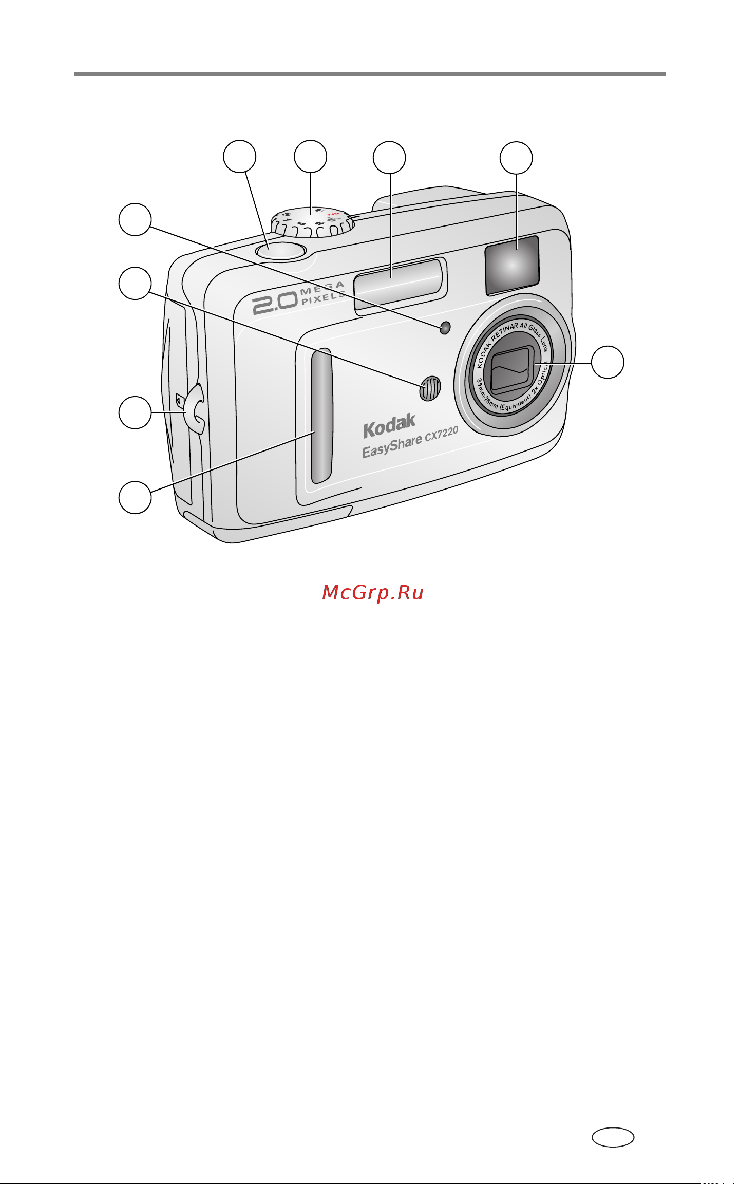 Kodak CX7220 EasyShare [3/72] Внешний вид и органы управления