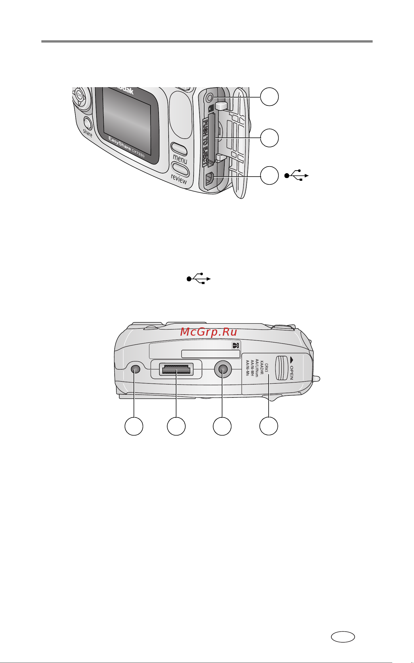 Kodak CX7330 EasyShare Руководство по эксплуатации онлайн [5/68] 740242