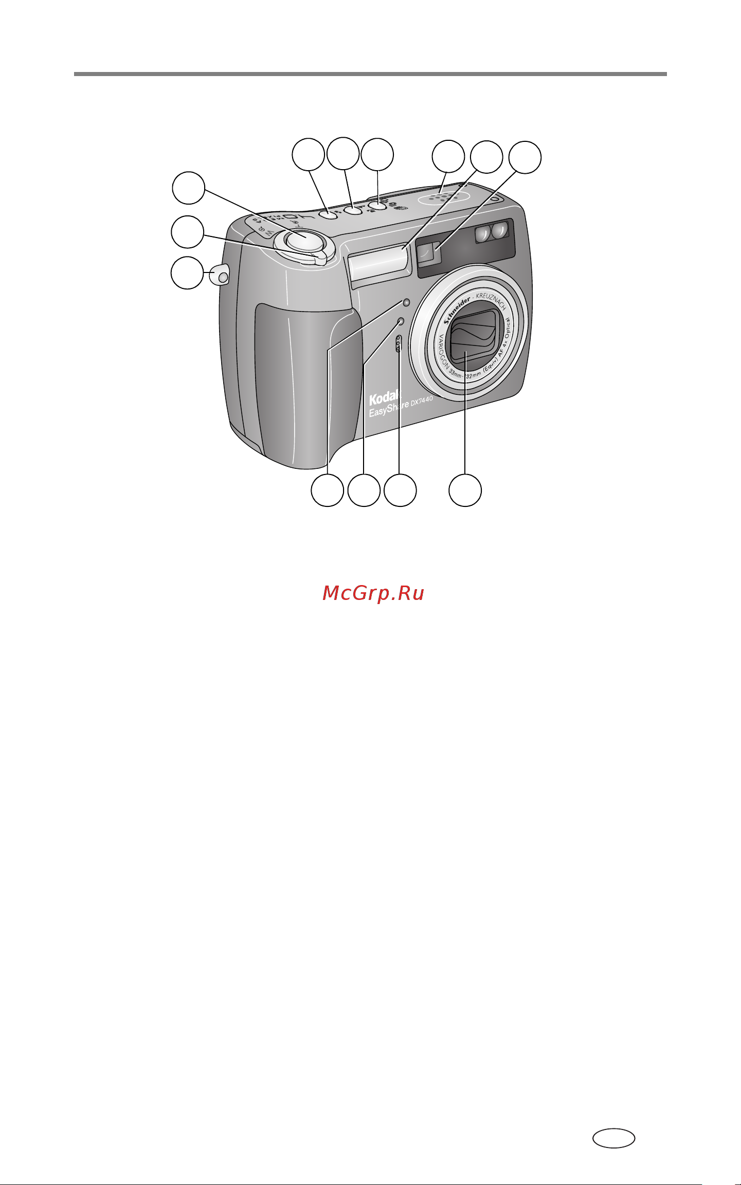 Kodak DX7440 EasyShare [3/85] Внешний вид и органы управления